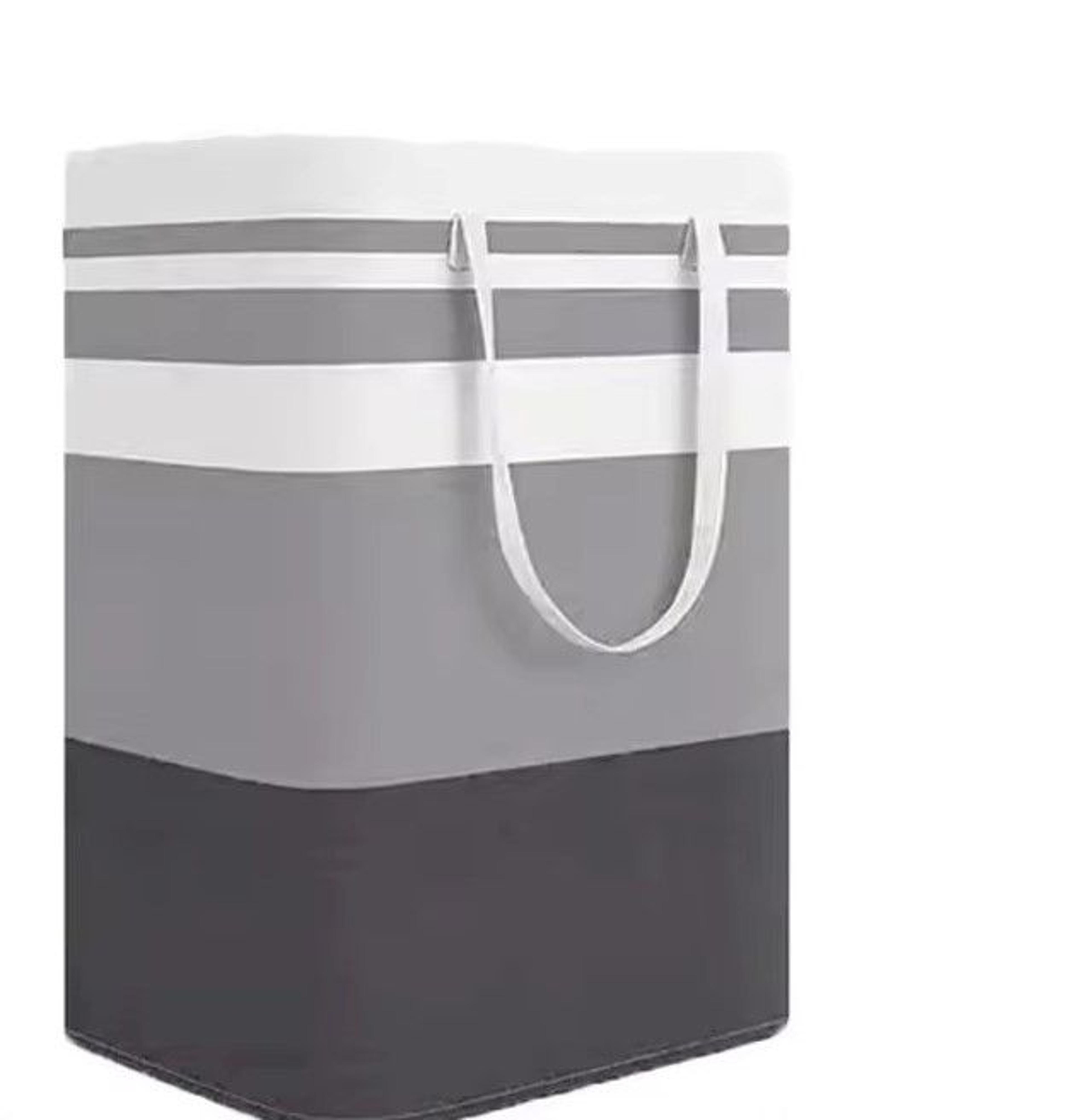 large foldable laundry basket with handle for clothes and toy storage