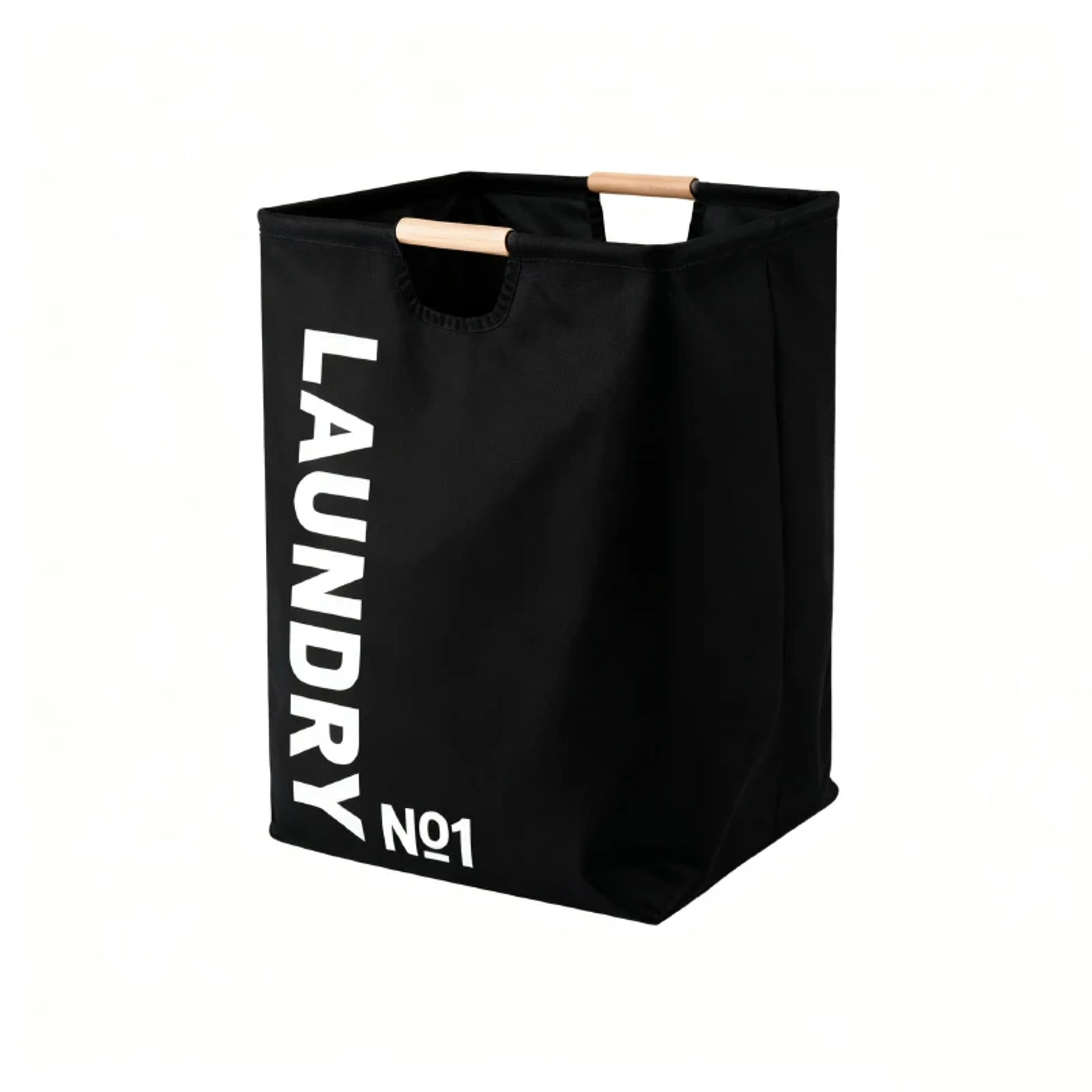 large capacity laundry hamper with wooden handles foldable laundry basket