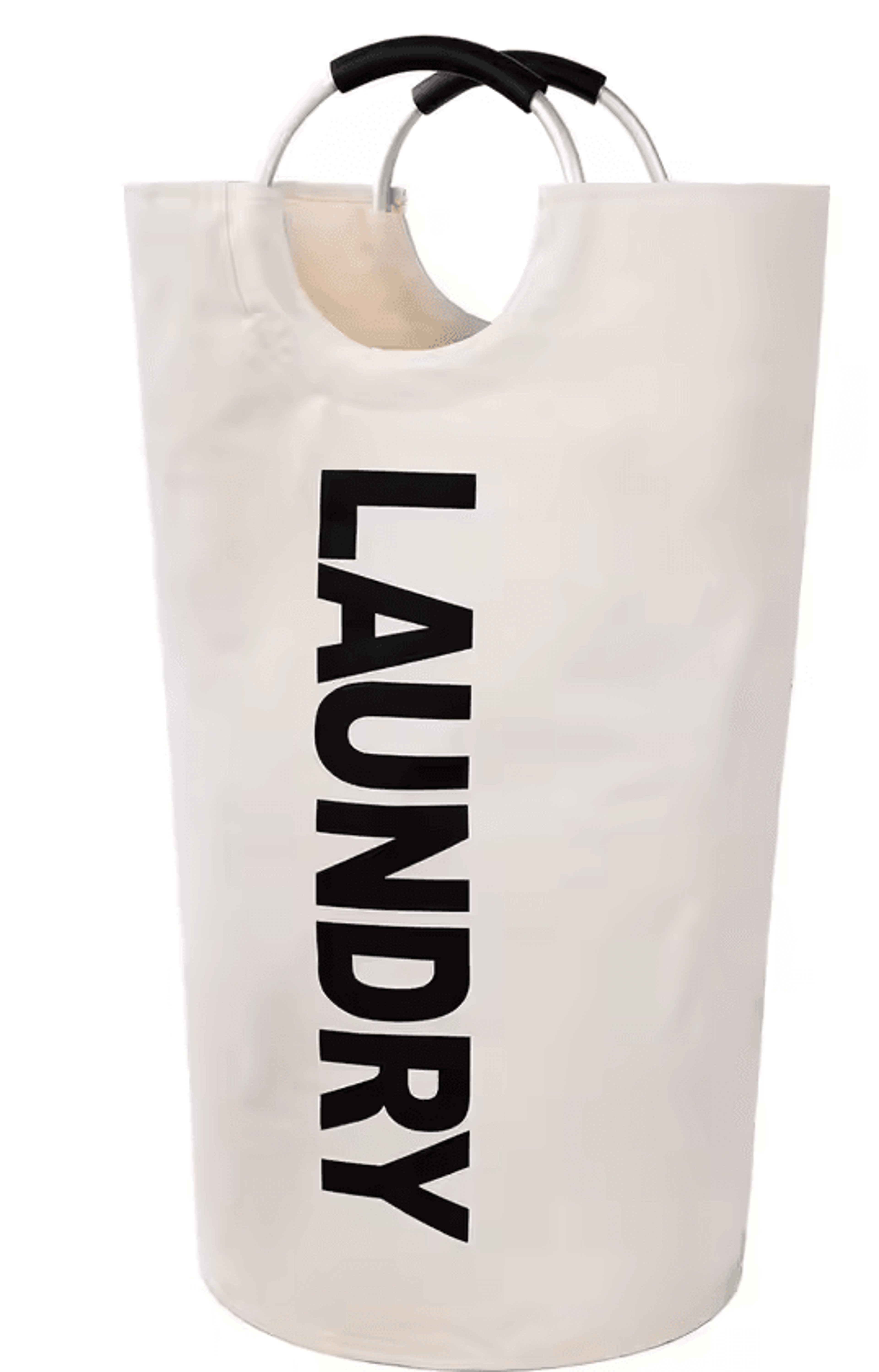 large waterproof collapsible laundry hamper with padded handles