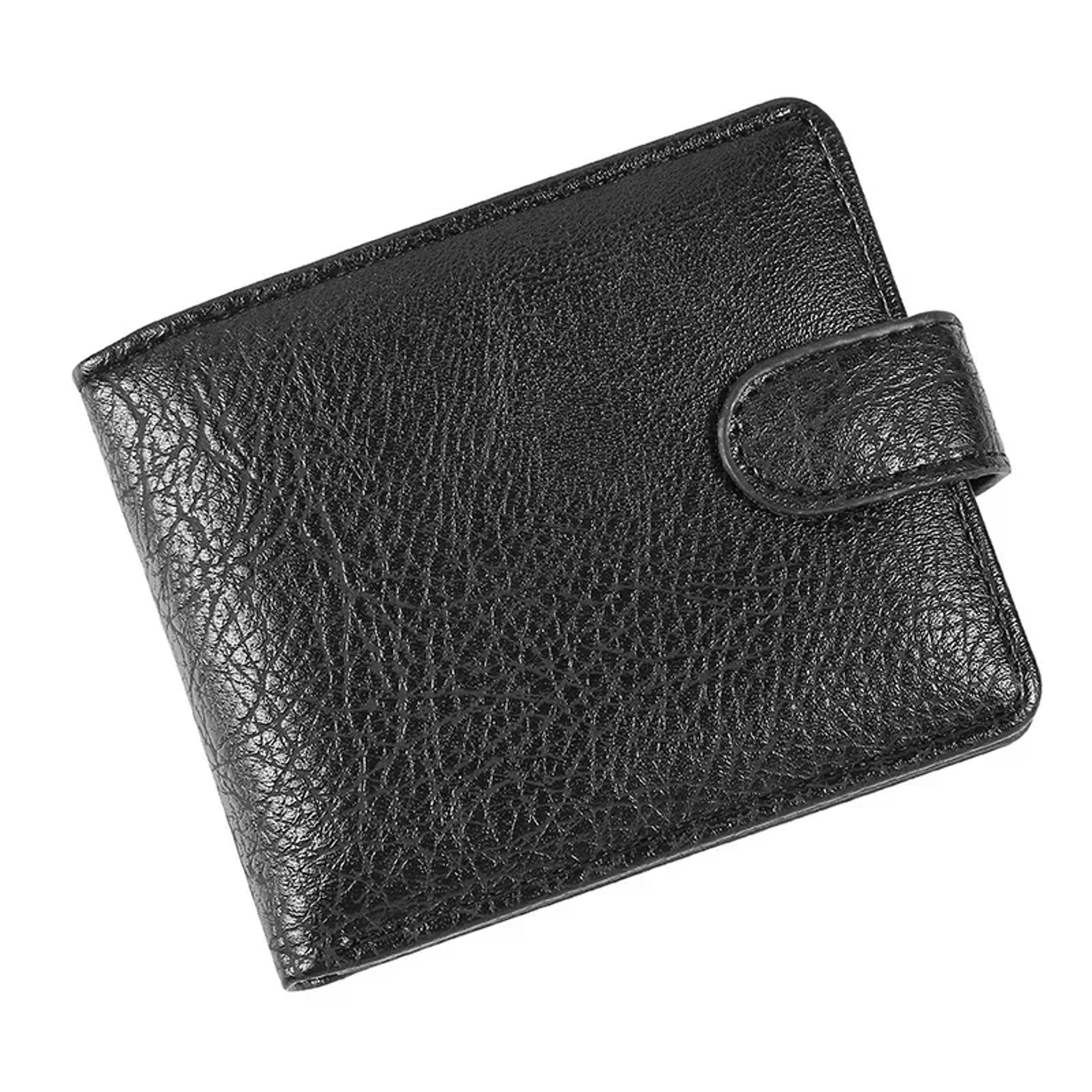 vintage men's leather wallet with coin pocket wallet design and slim card storage