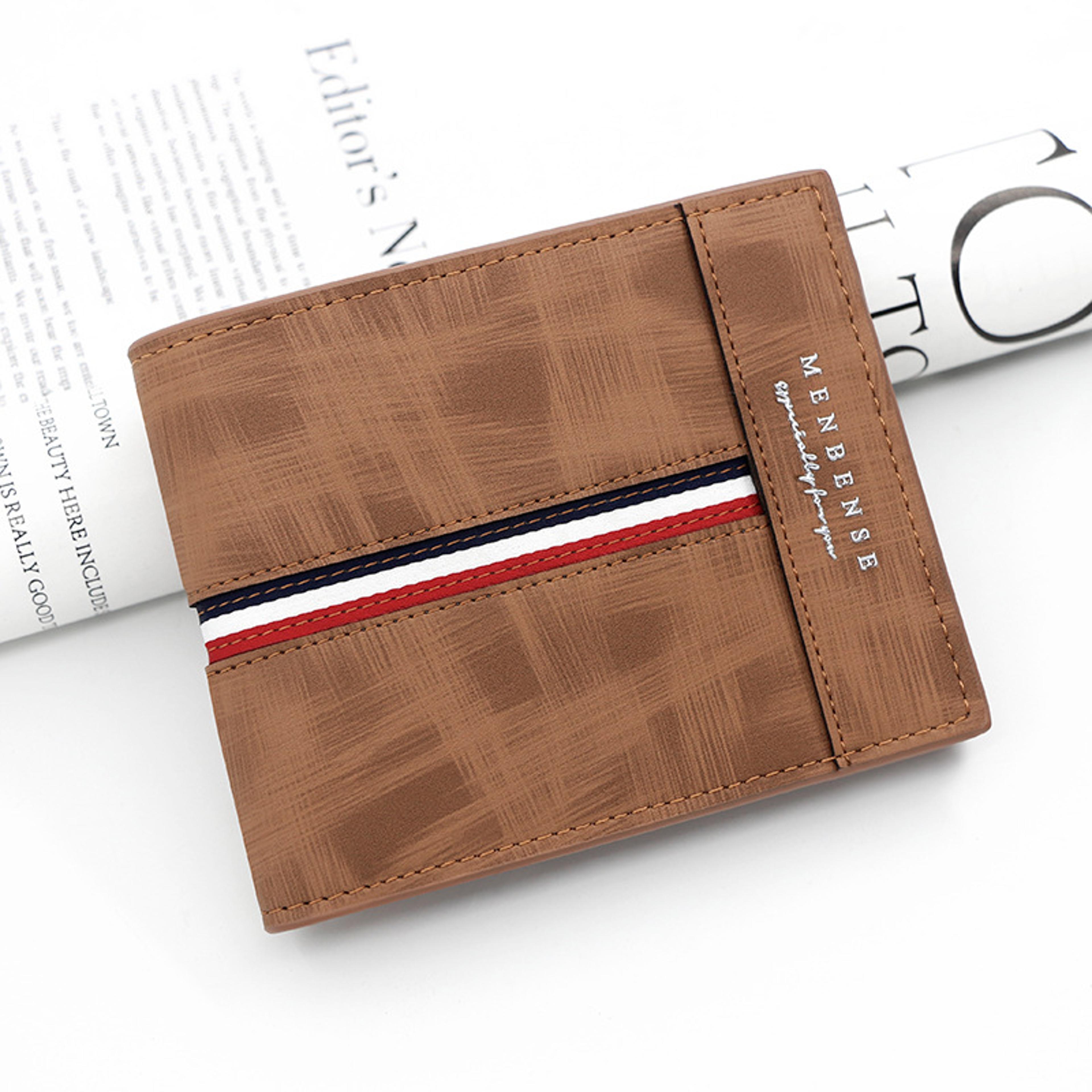 wallet pu leather card holder with coin pocket