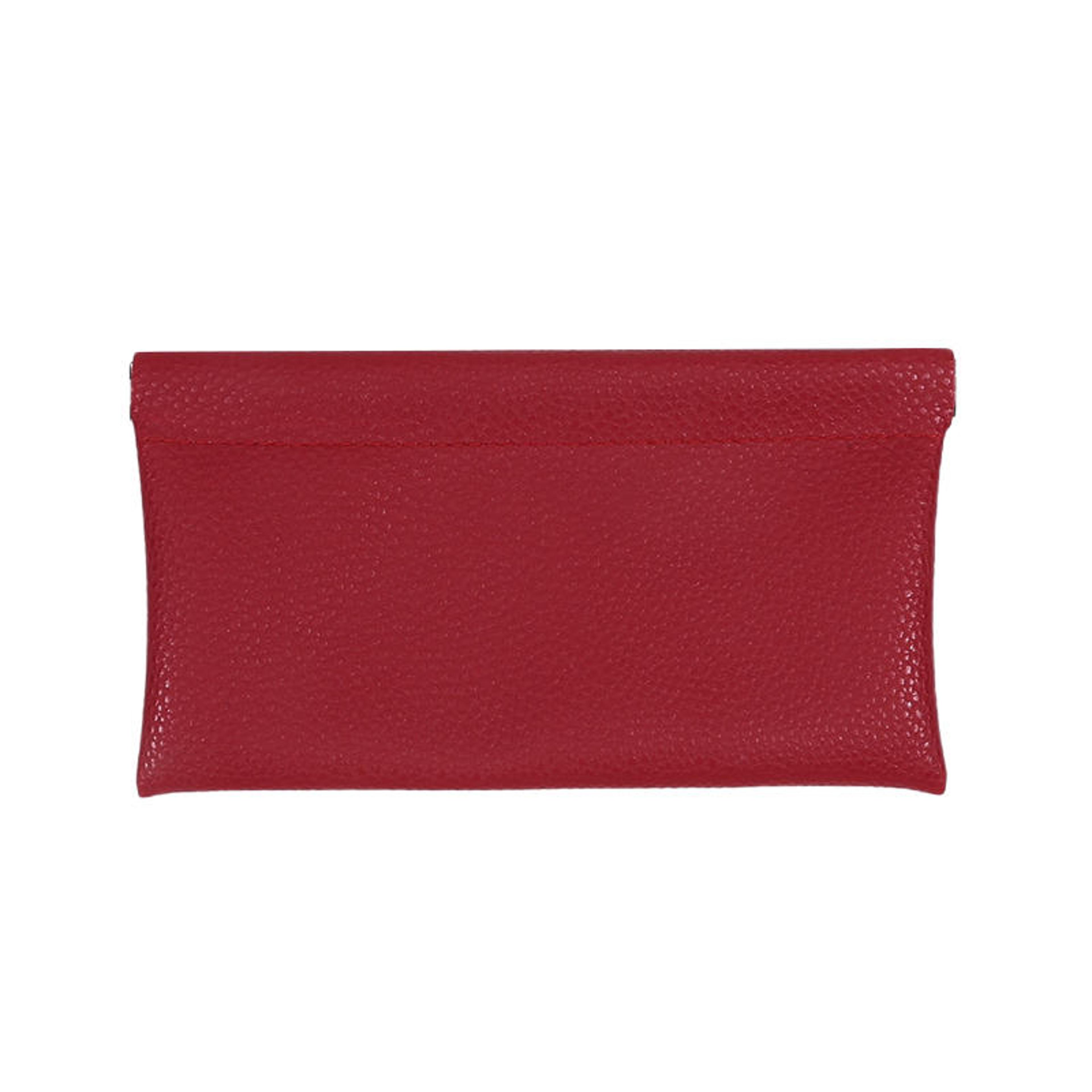 self closing wallet passport holder long travel pouch for id, cash, cables and essentials