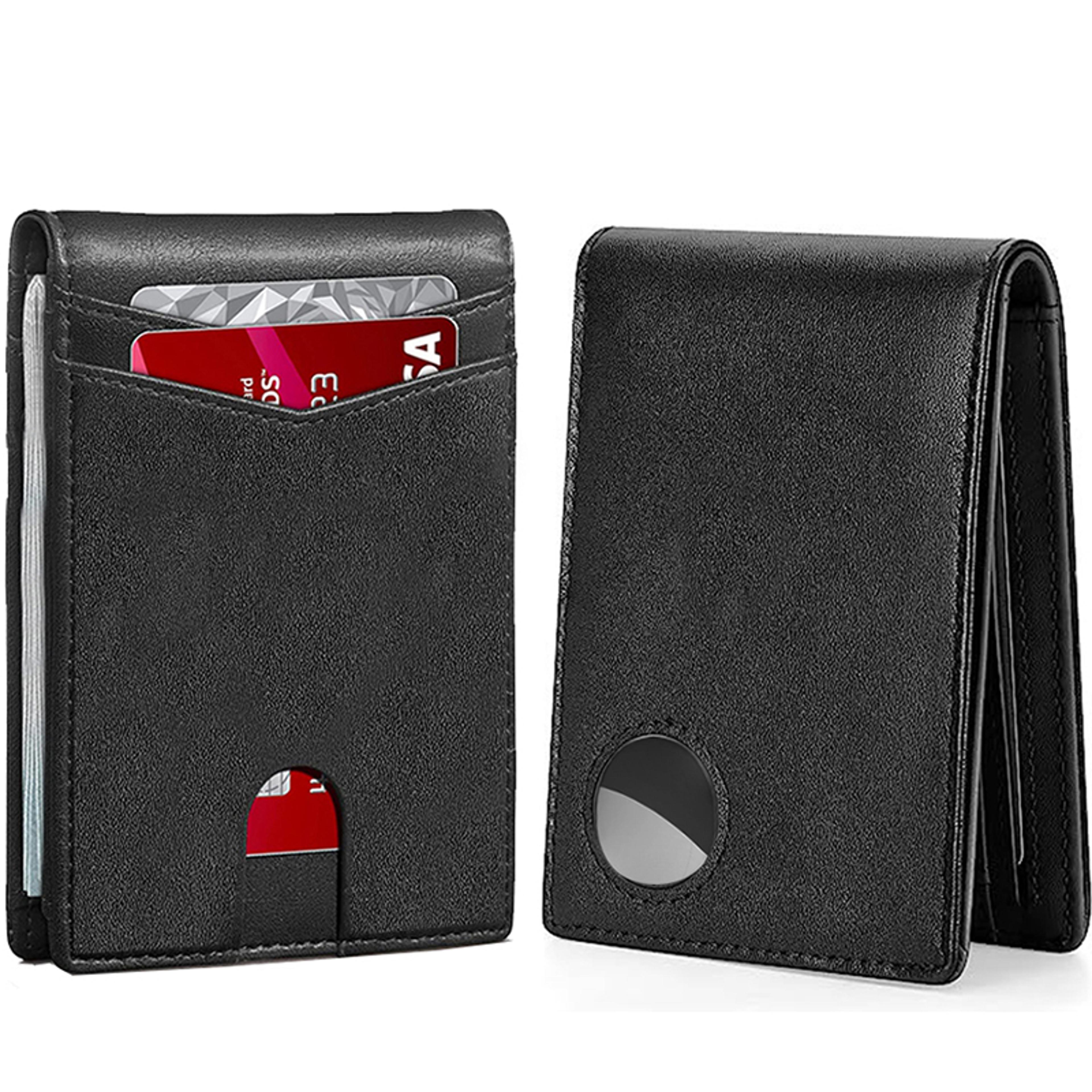 carbon fiber airtag rfid blocking wallet for men