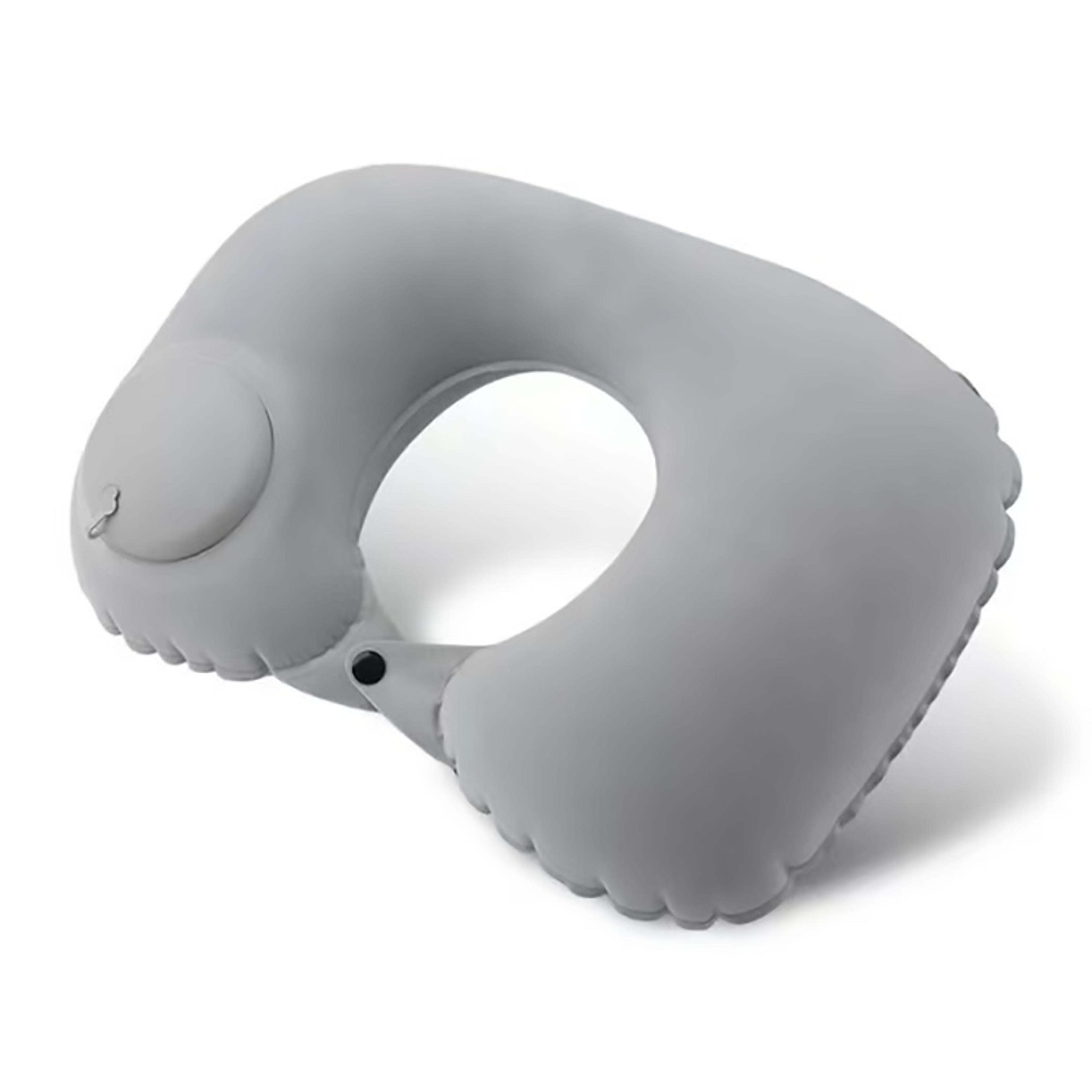 inflatable travel pillow u shaped portable neck support pillow for flights and road trips