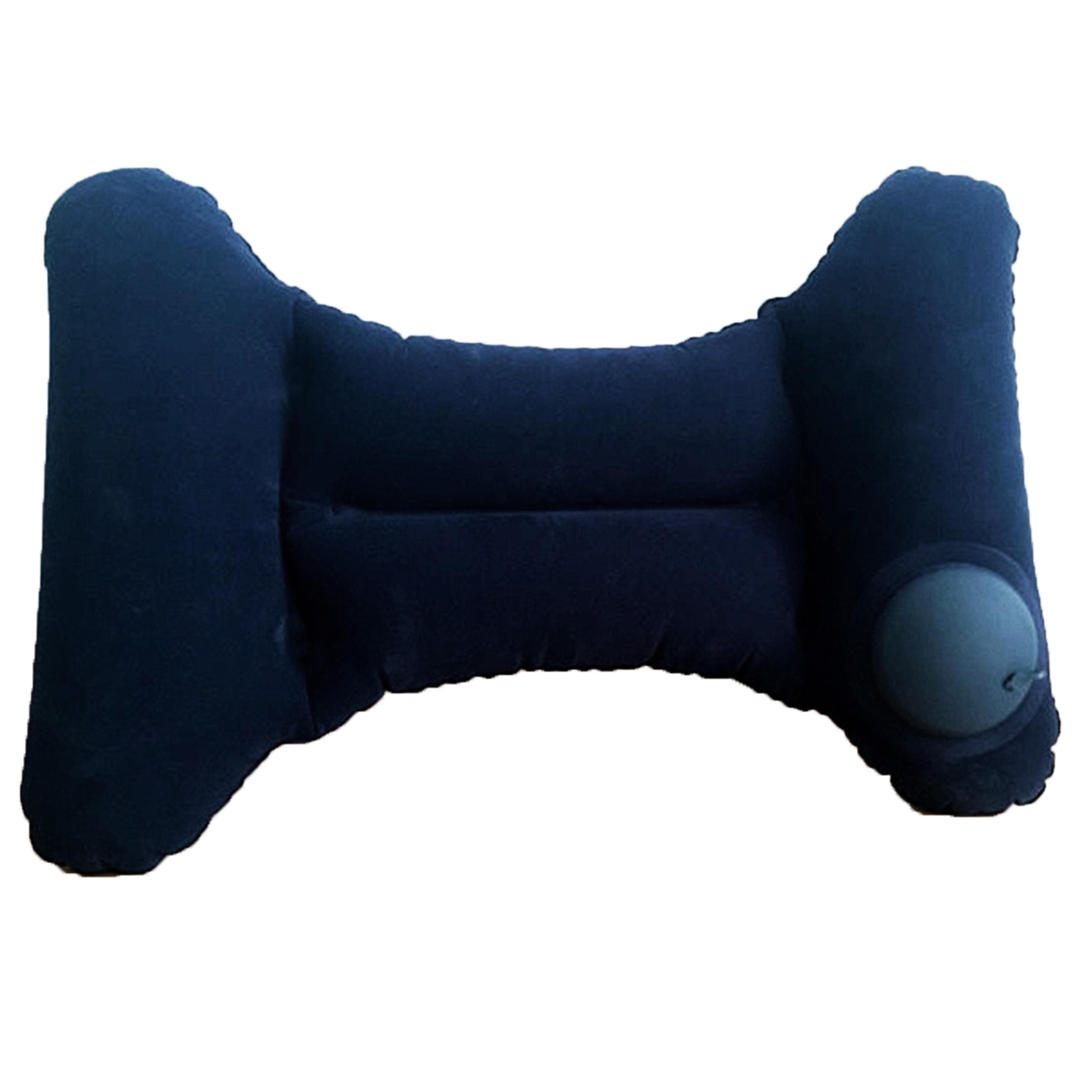 inflatable travel pillow for nursing waist and airplane lumbar support