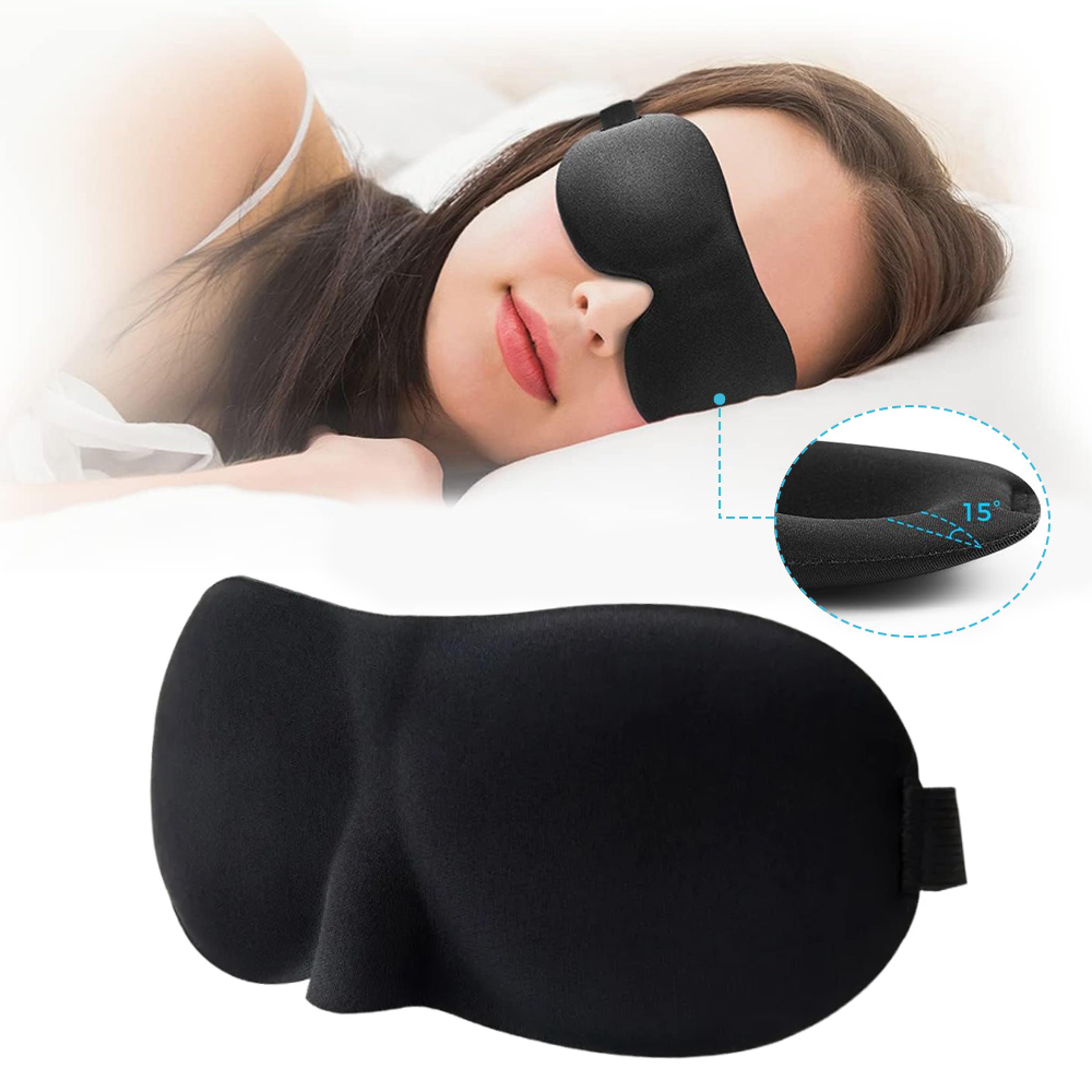 contoured cup blindfold concave molded night sleep face masks block out light with women men eyepatch