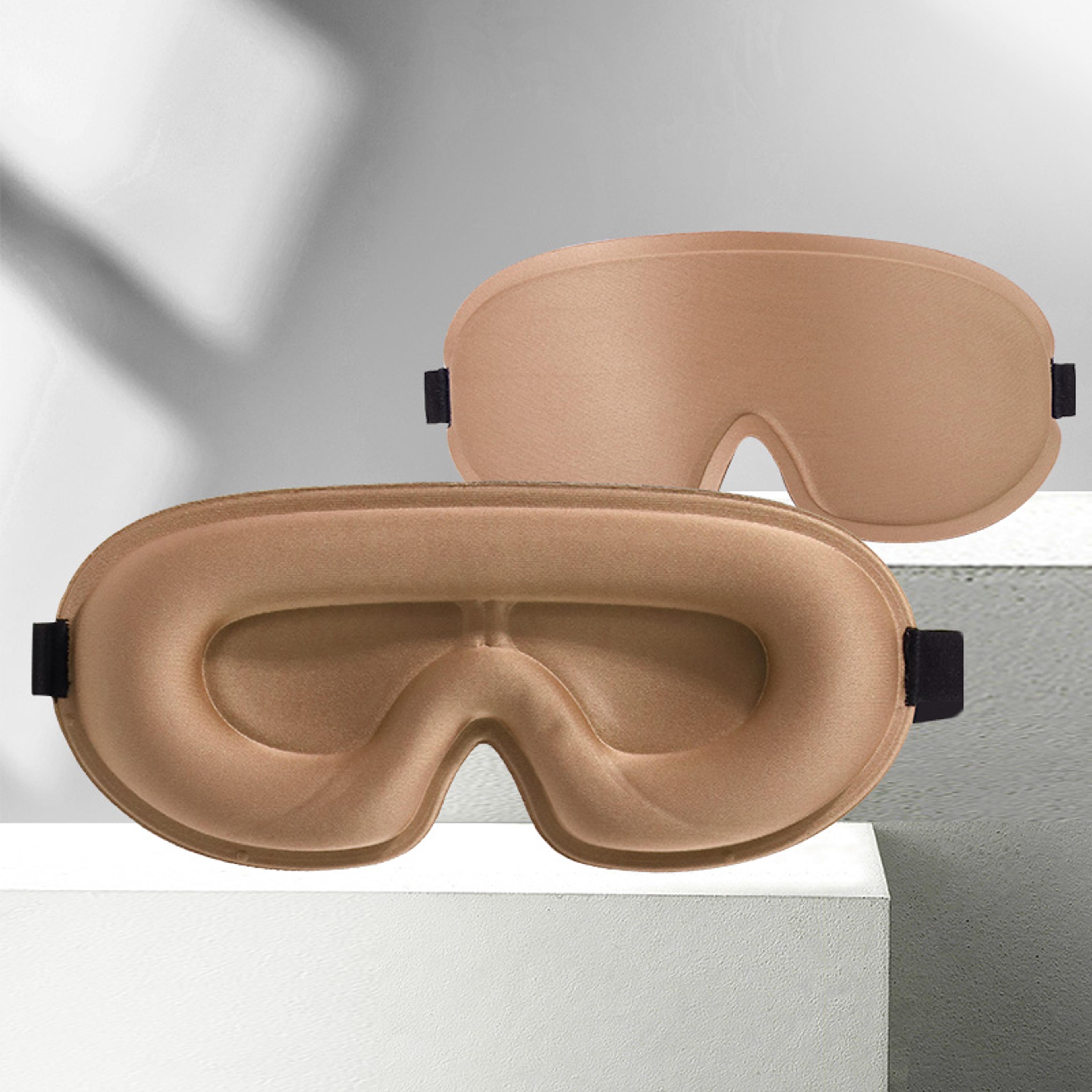 contoured light blocking sleep mask for travel and rest
