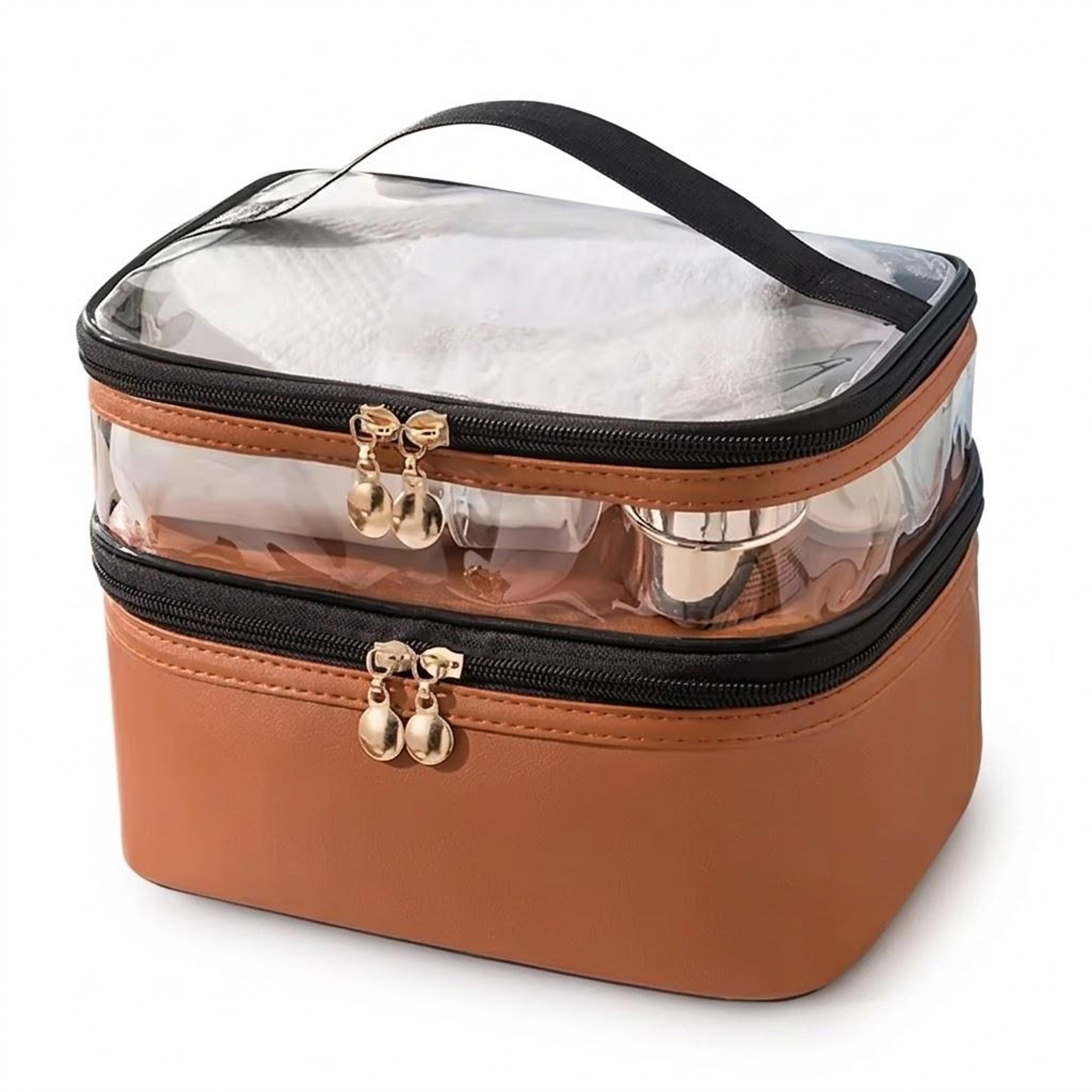 waterproof pvc travel makeup organizer bag for toiletries and cosmetics