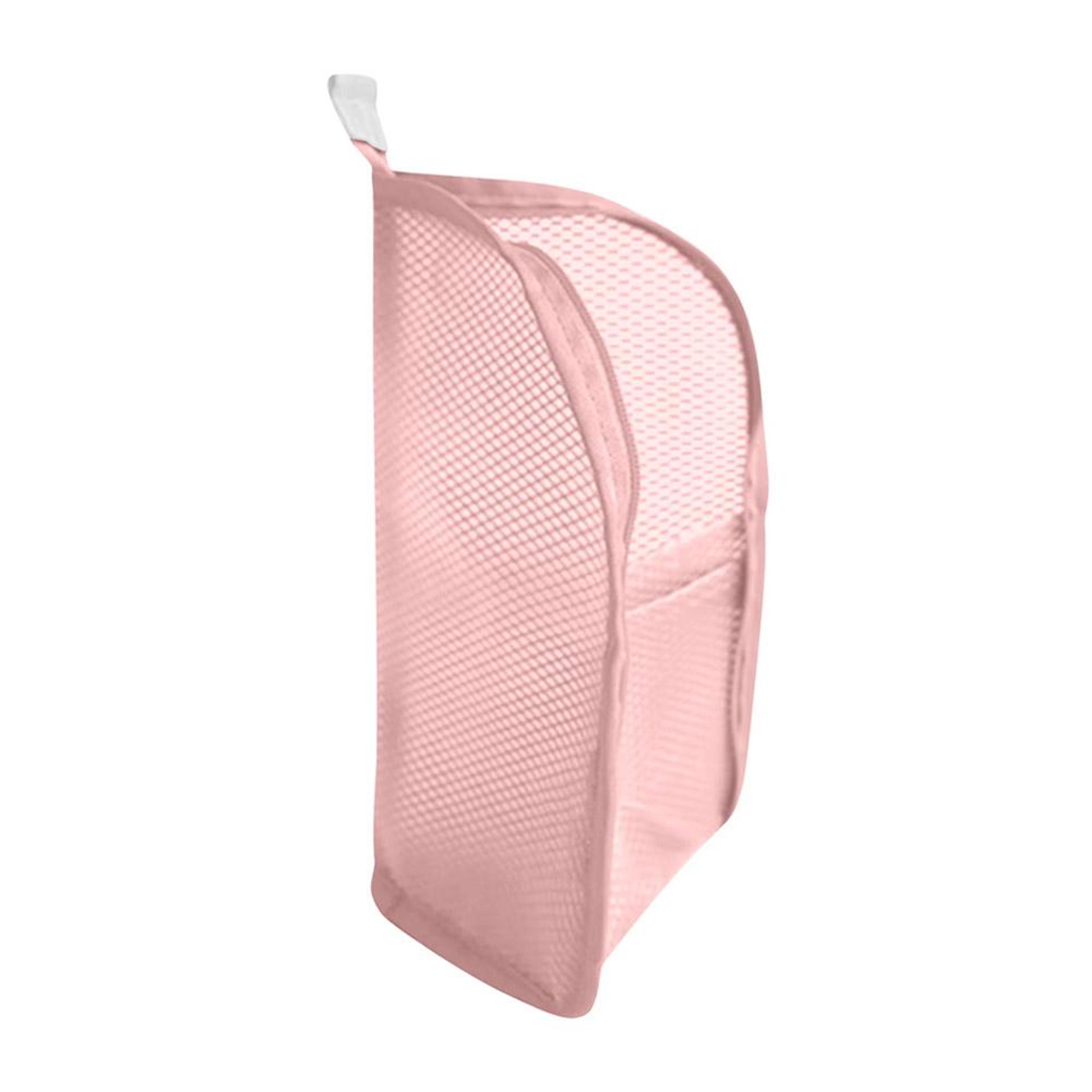 mesh travel toiletry bag portable cosmetic pouch and toothbrush organizer