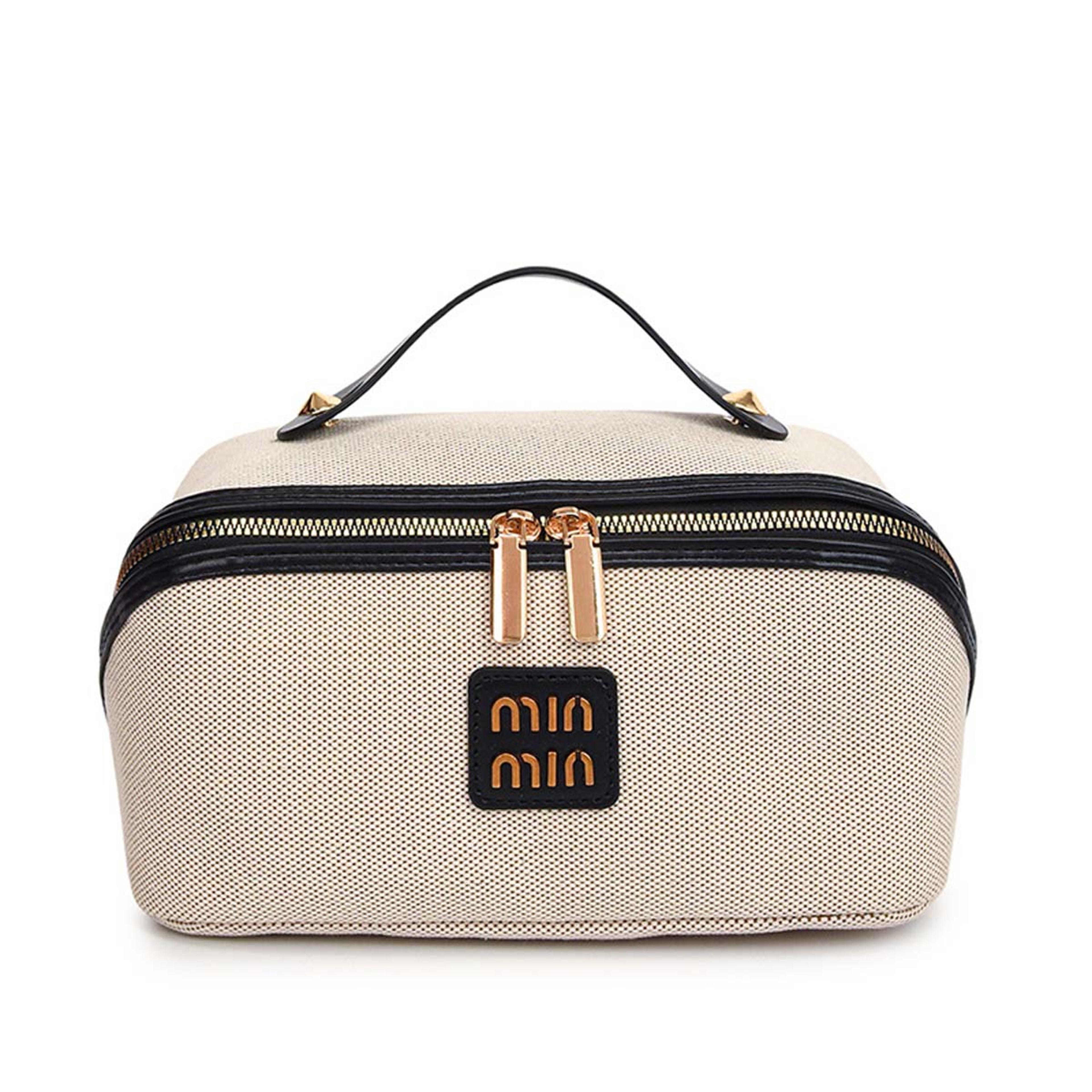 retro canvas cosmetic bag large makeup bag for travel toiletries