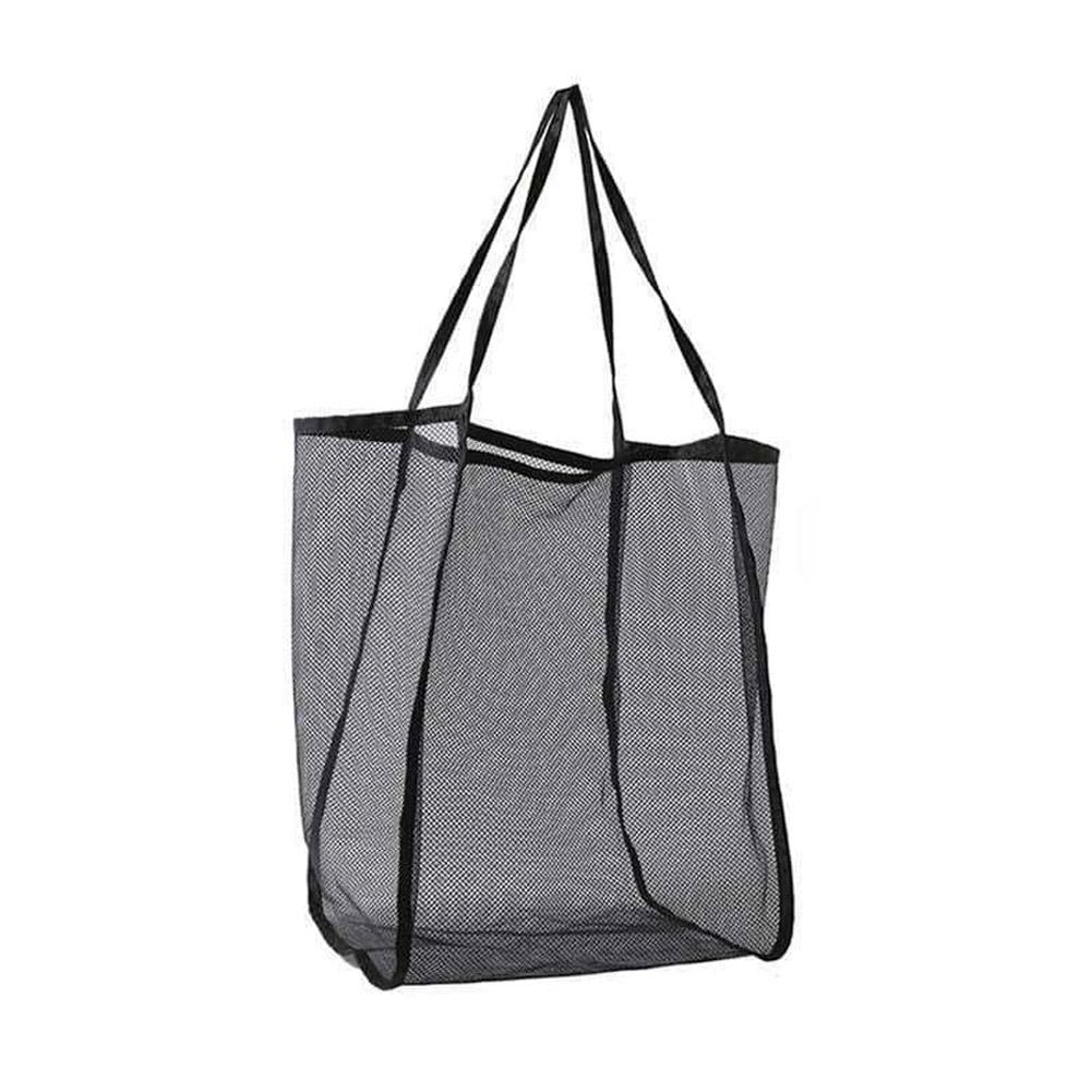 extra large mesh tote foldable storage bag for toys laundry and beach gear