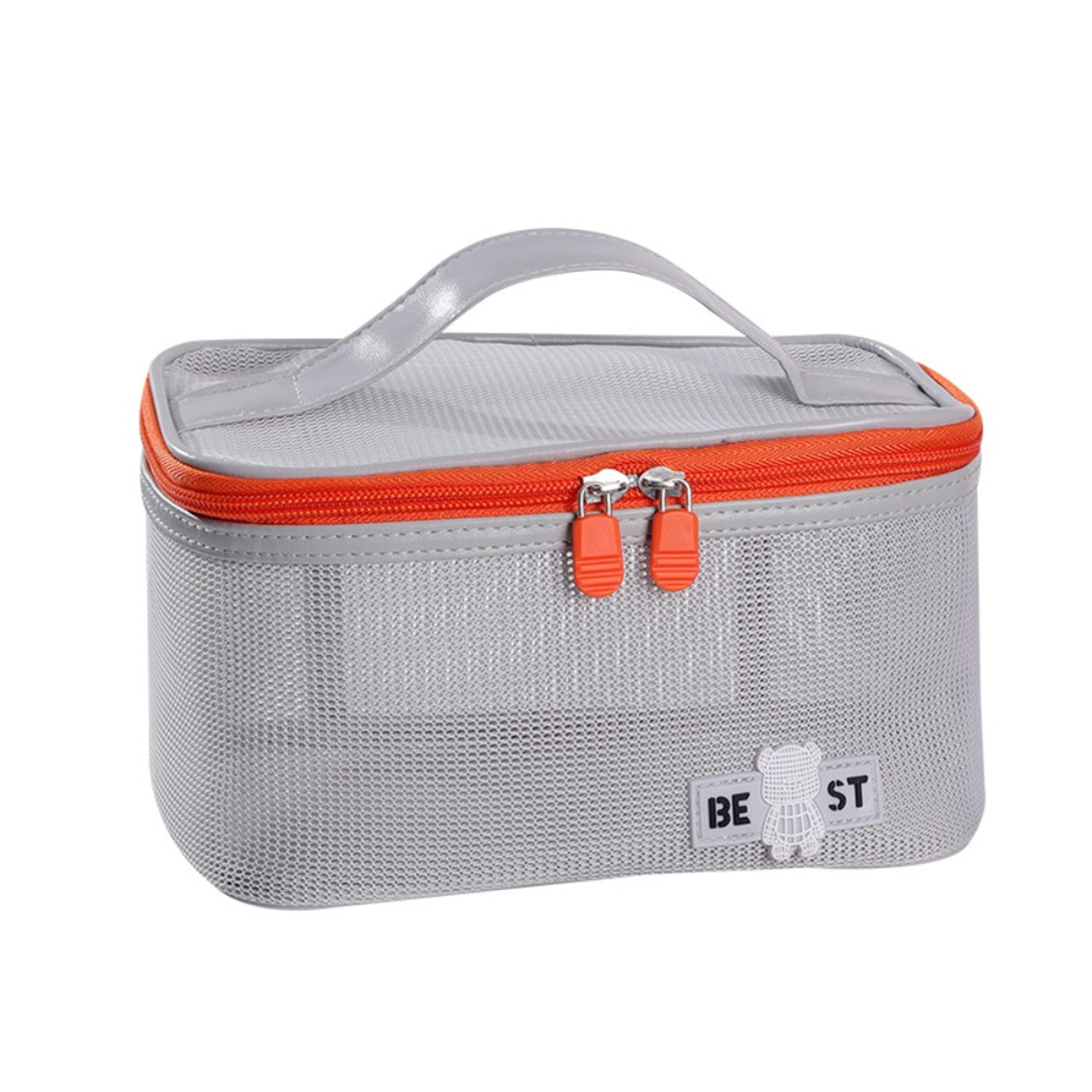 quick dry mesh shower bag travel toiletry pouch for bath, gym and makeup storage