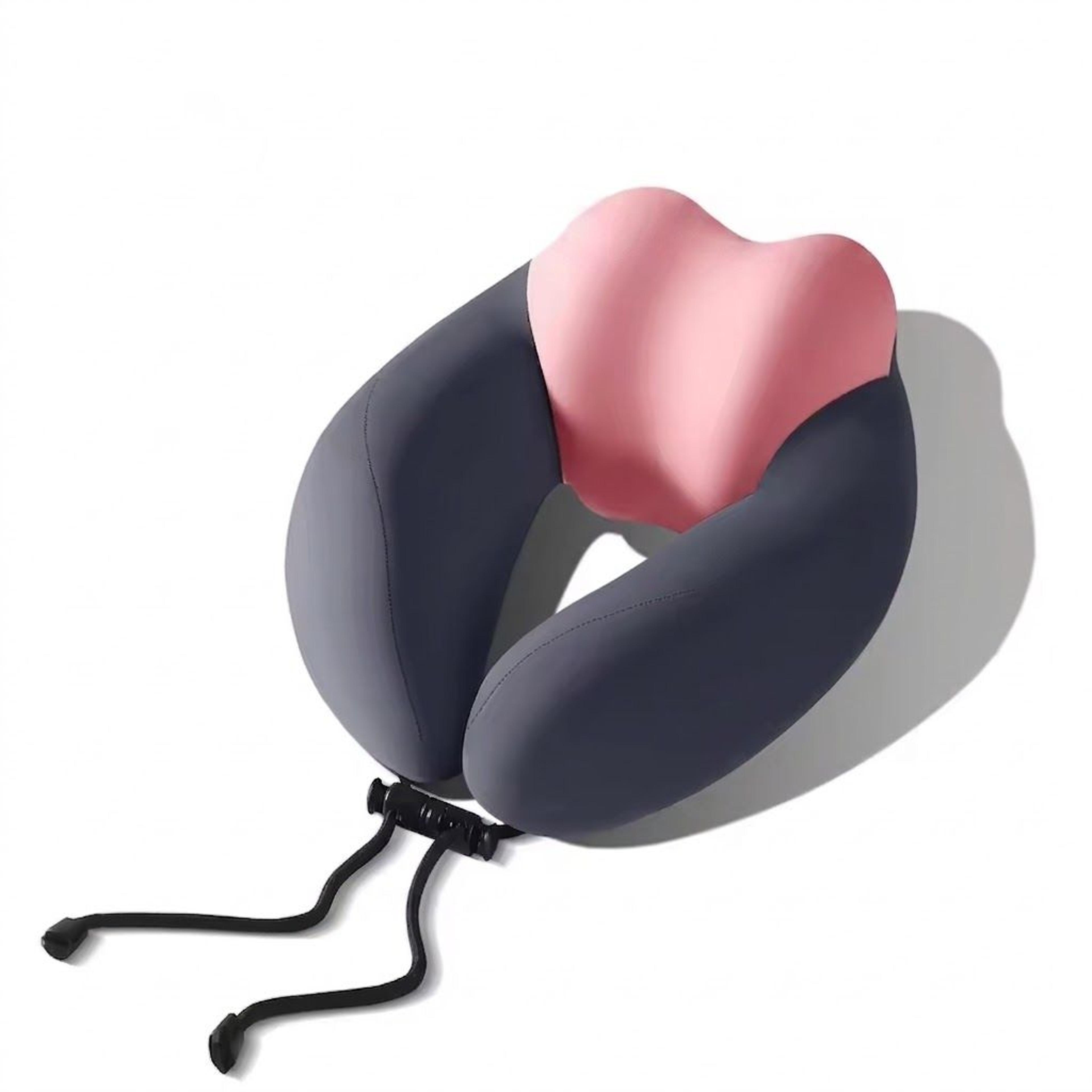memory foam travel neck pillow with u shaped cervical support and washable cover
