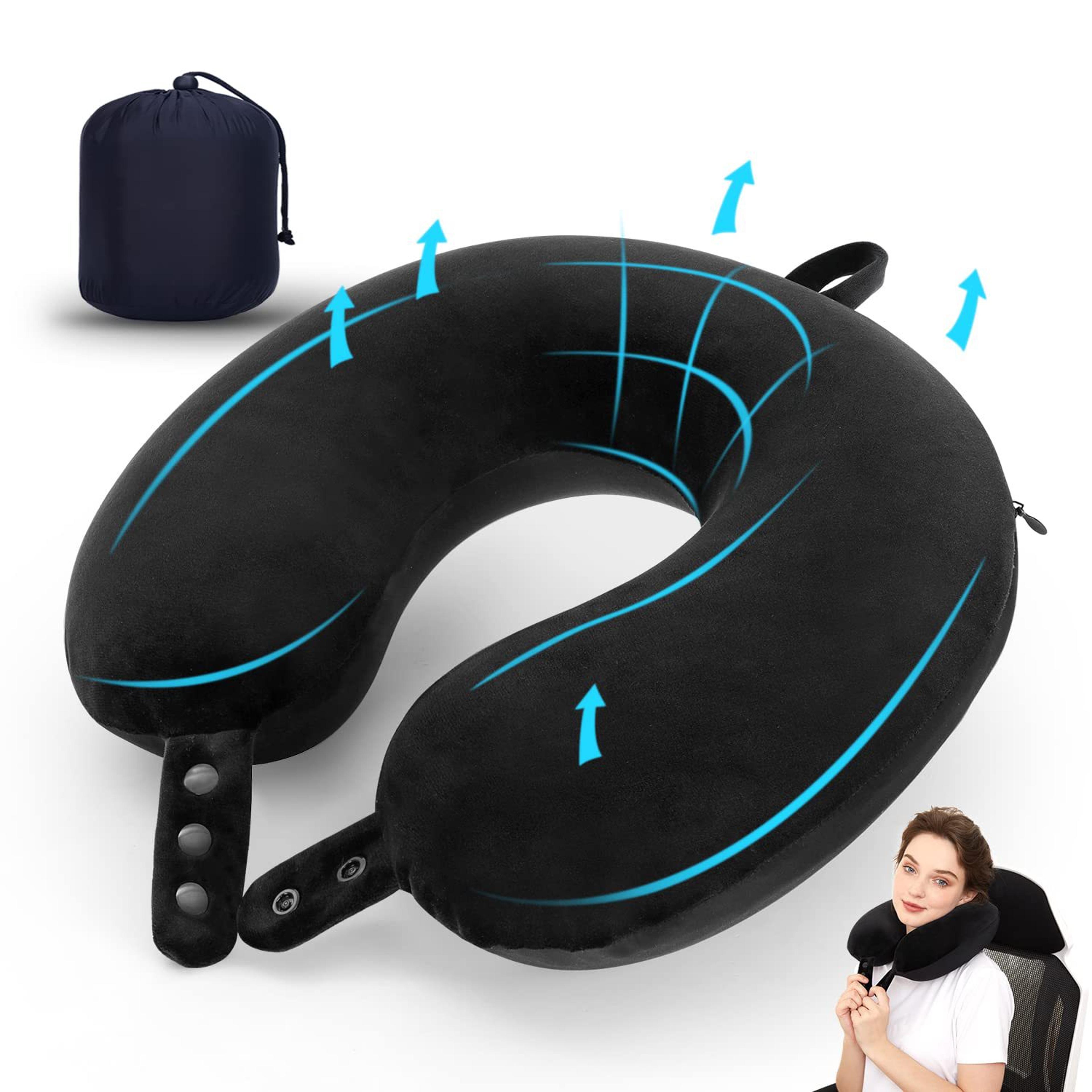 memory foam travel neck pillow for airplane car and office rest
