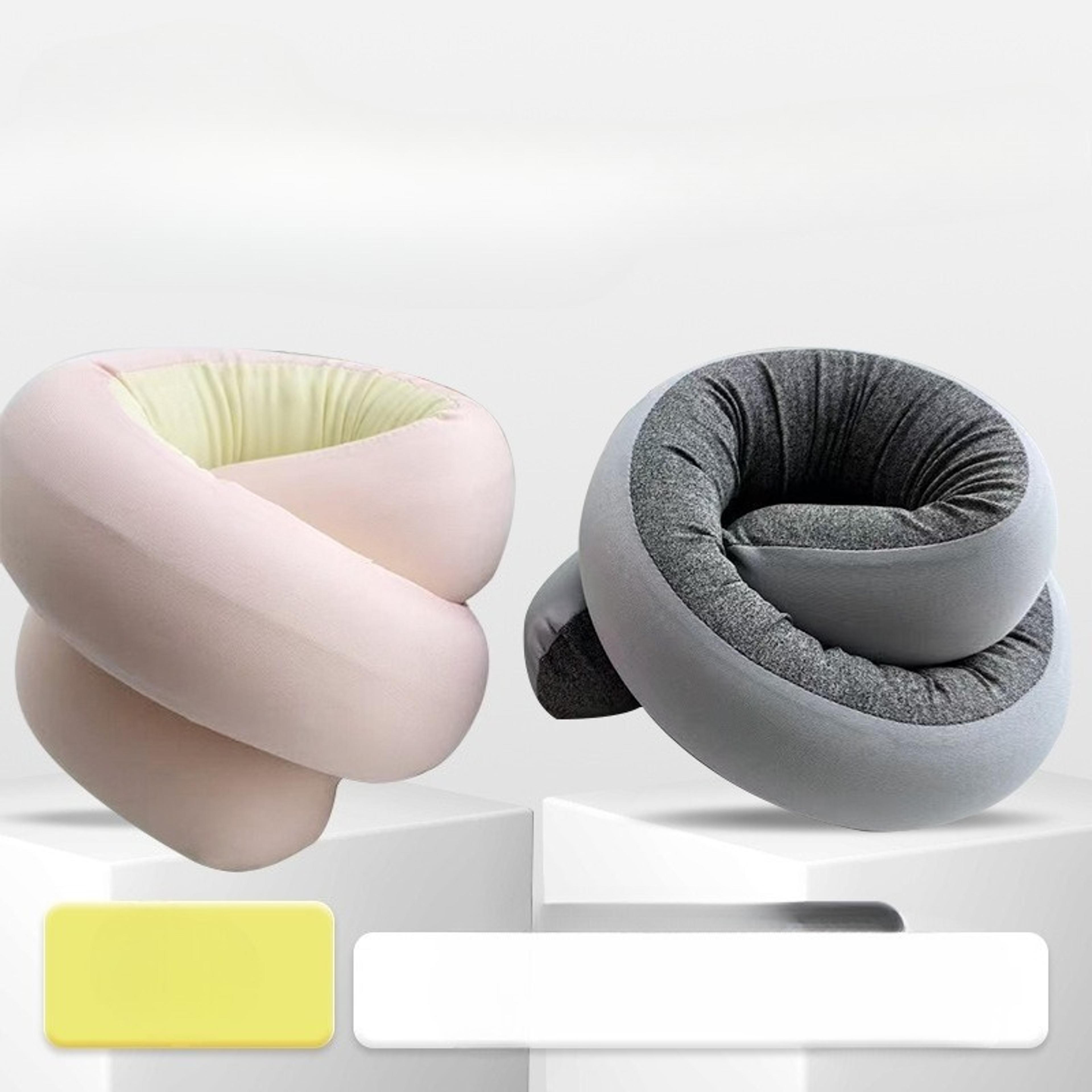 adjustable foldable travel pillow for neck support, flights & office naps