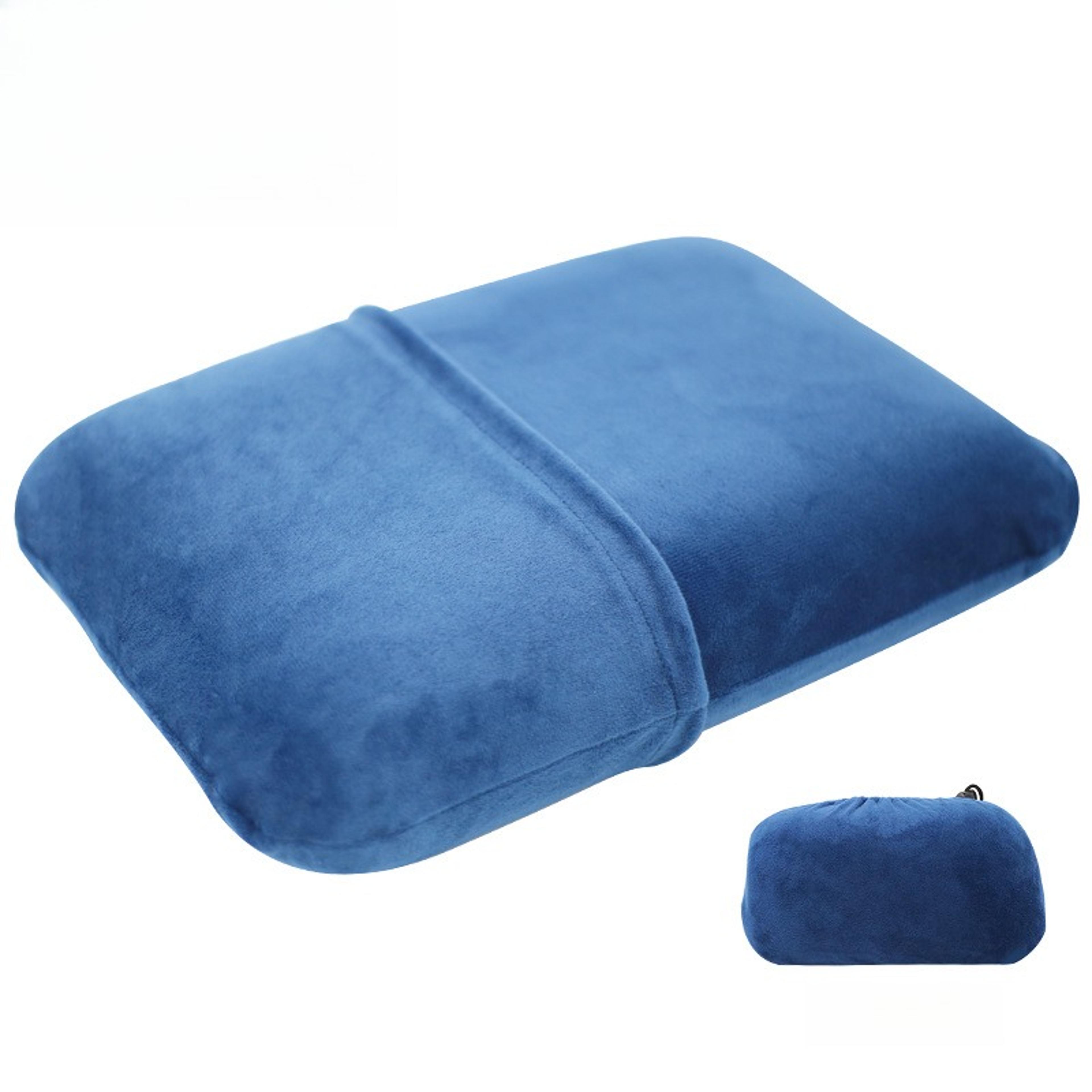 memory foam camping pillow lightweight compressible travel nap pillow