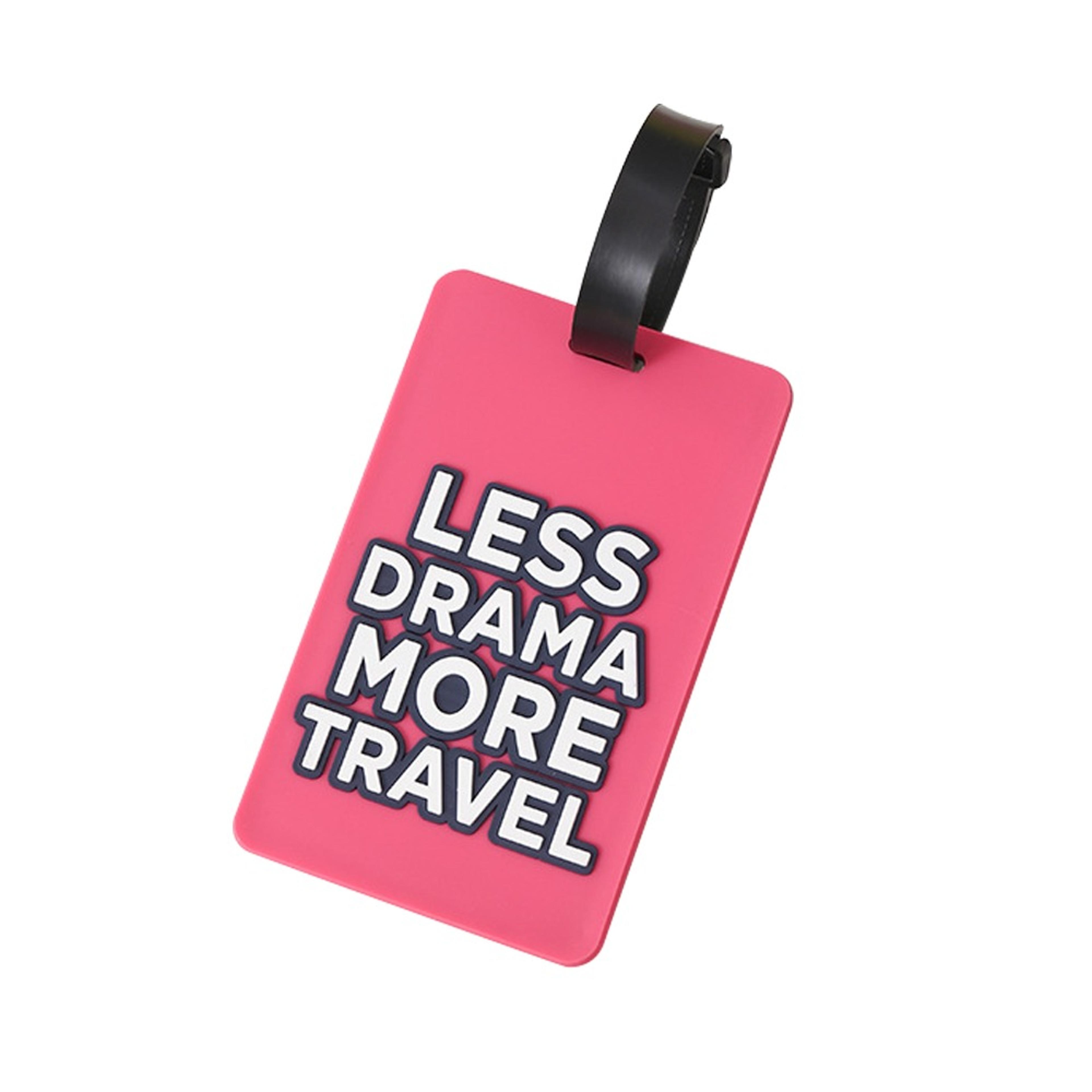 waterproof silicone luggage tag with letter design, lightweight suitcase tag for travel bags