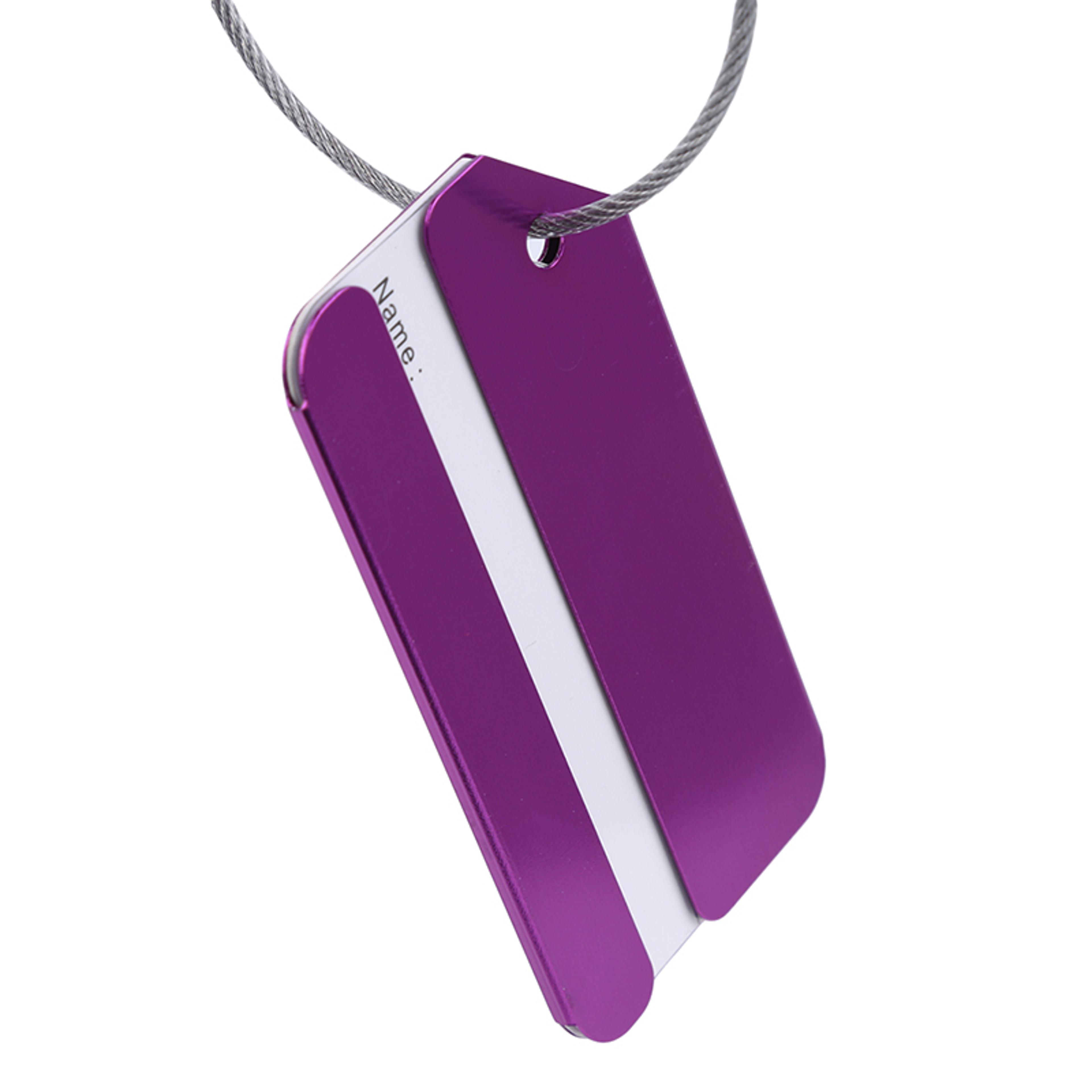 metal luggage tags for suitcases with aluminum address label holder