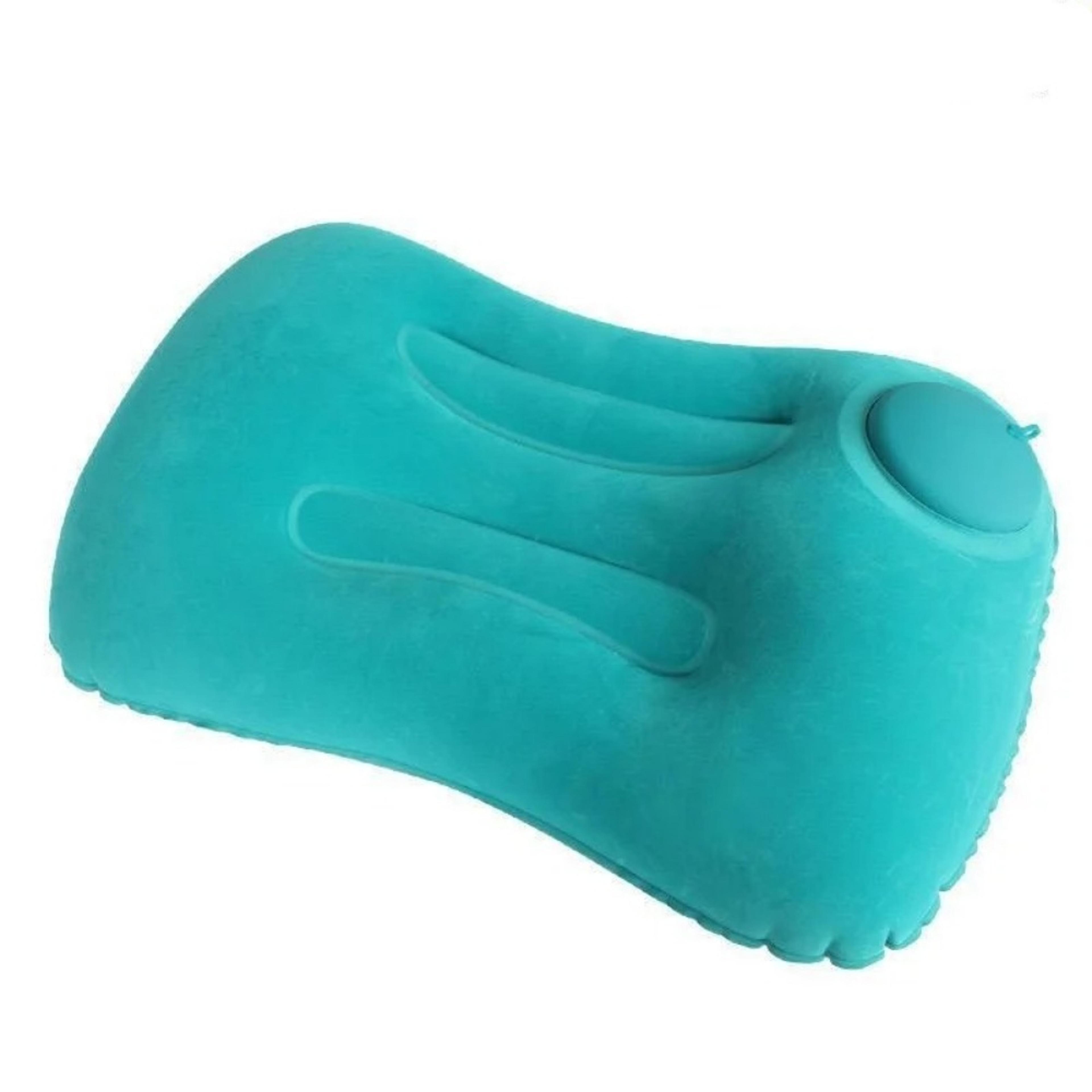 soft inflatable travel pillow portable camping pillow for airplane car and outdoor rest