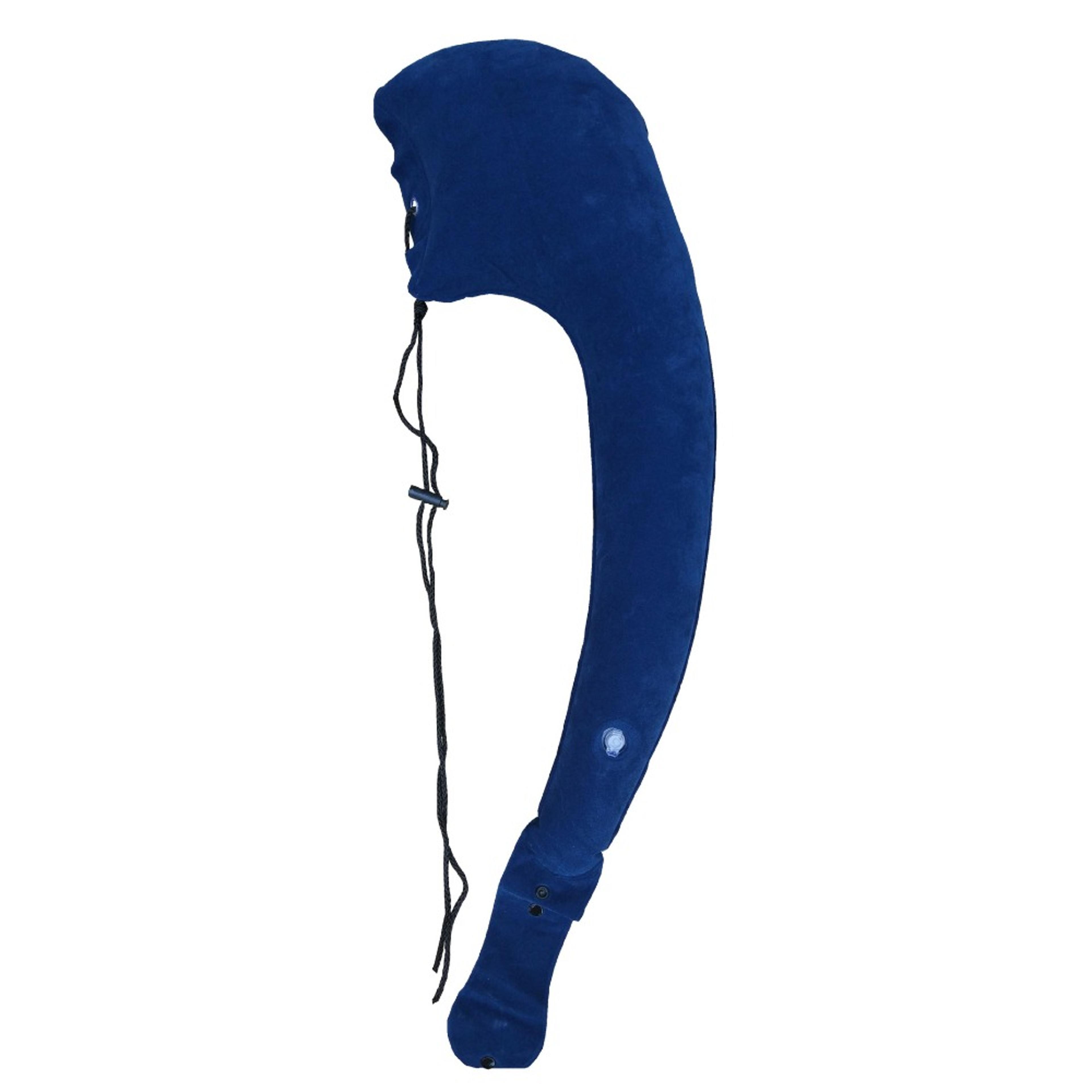 foldable inflatable travel pillow for side sleeping and neck support