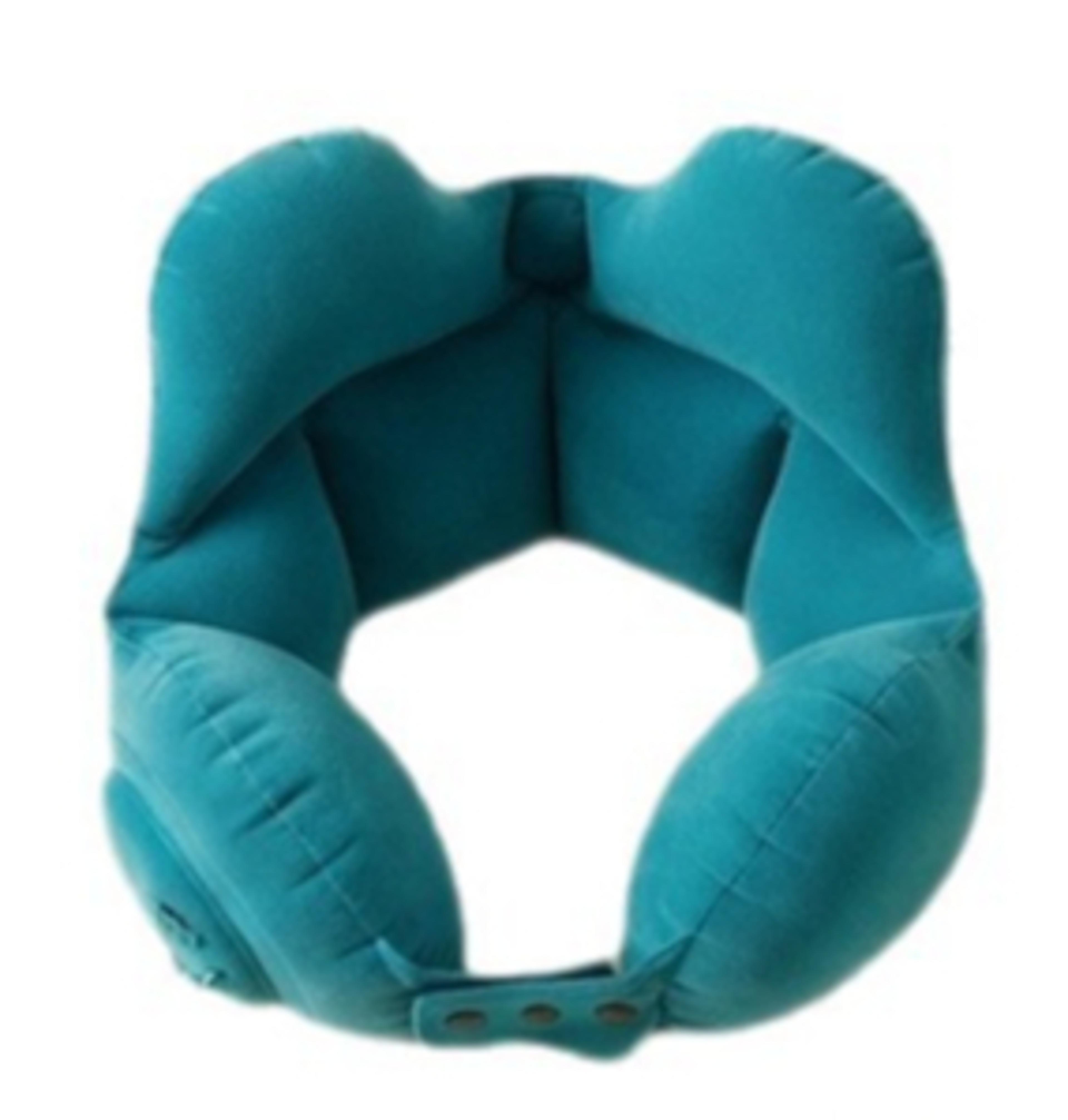 inflatable travel pillow u shaped neck pillow for airplane car and office rest