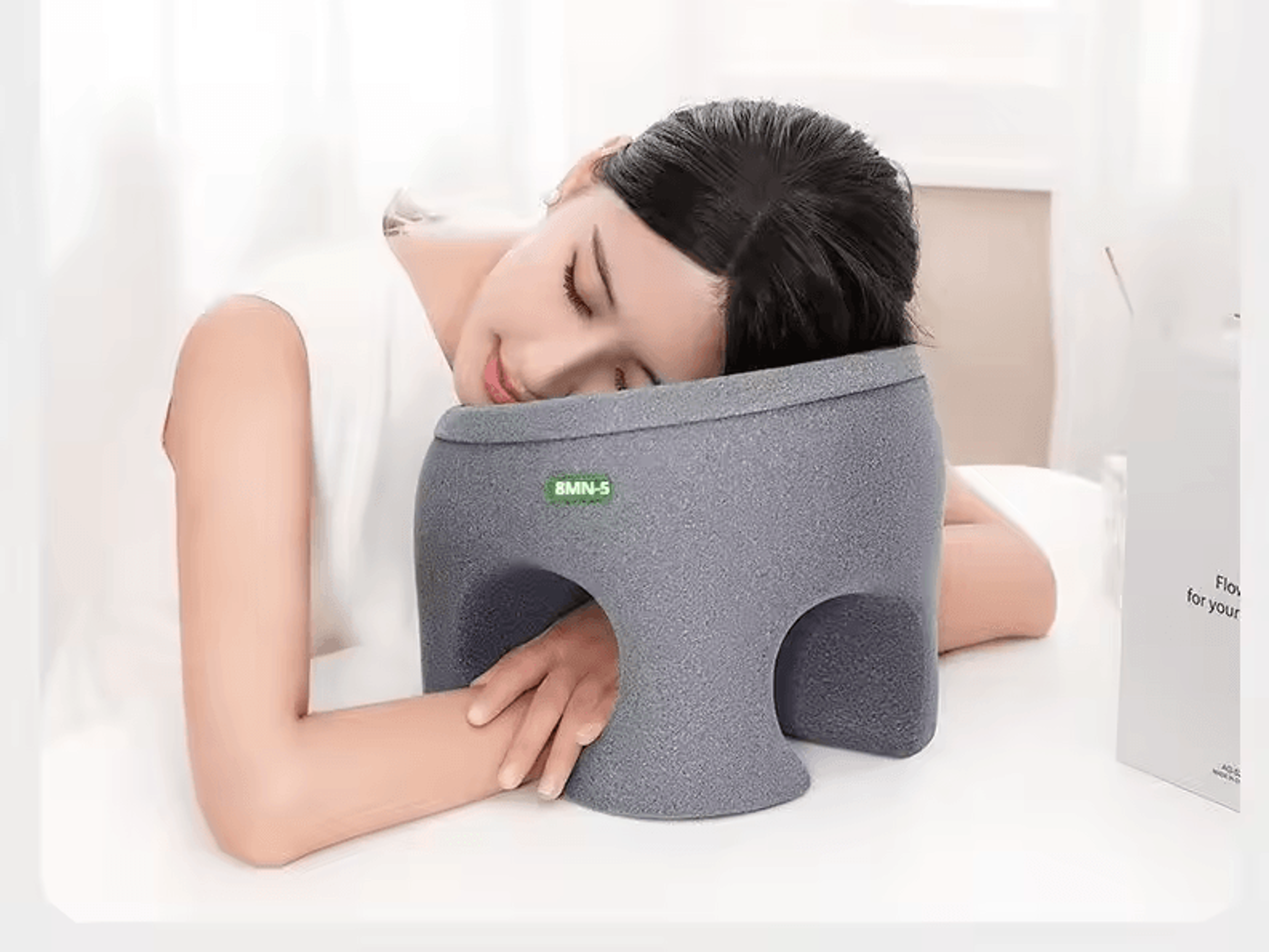 memory foam nap pillow for desk napping neck support and travel rest