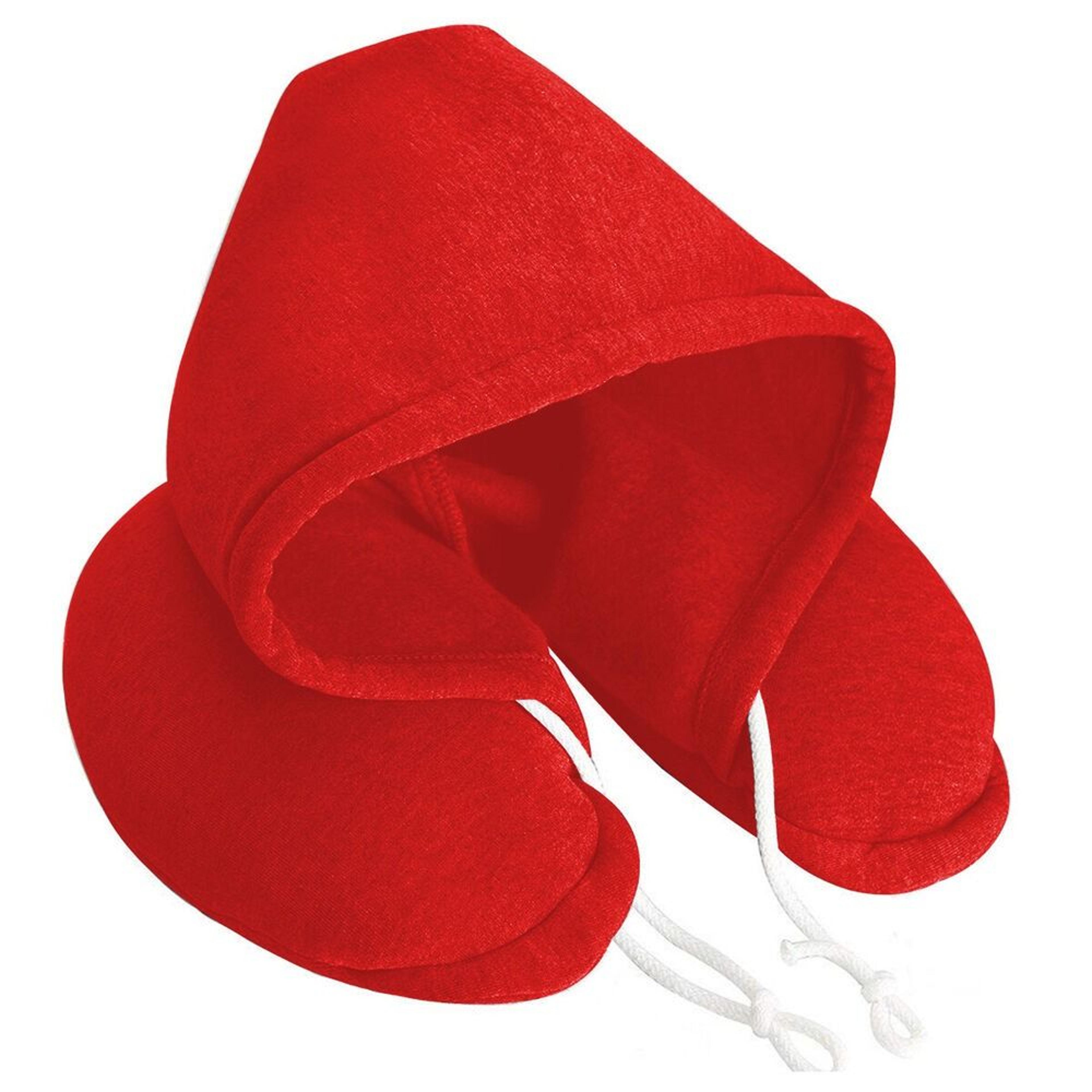 hooded u shaped travel pillow for airplane neck support