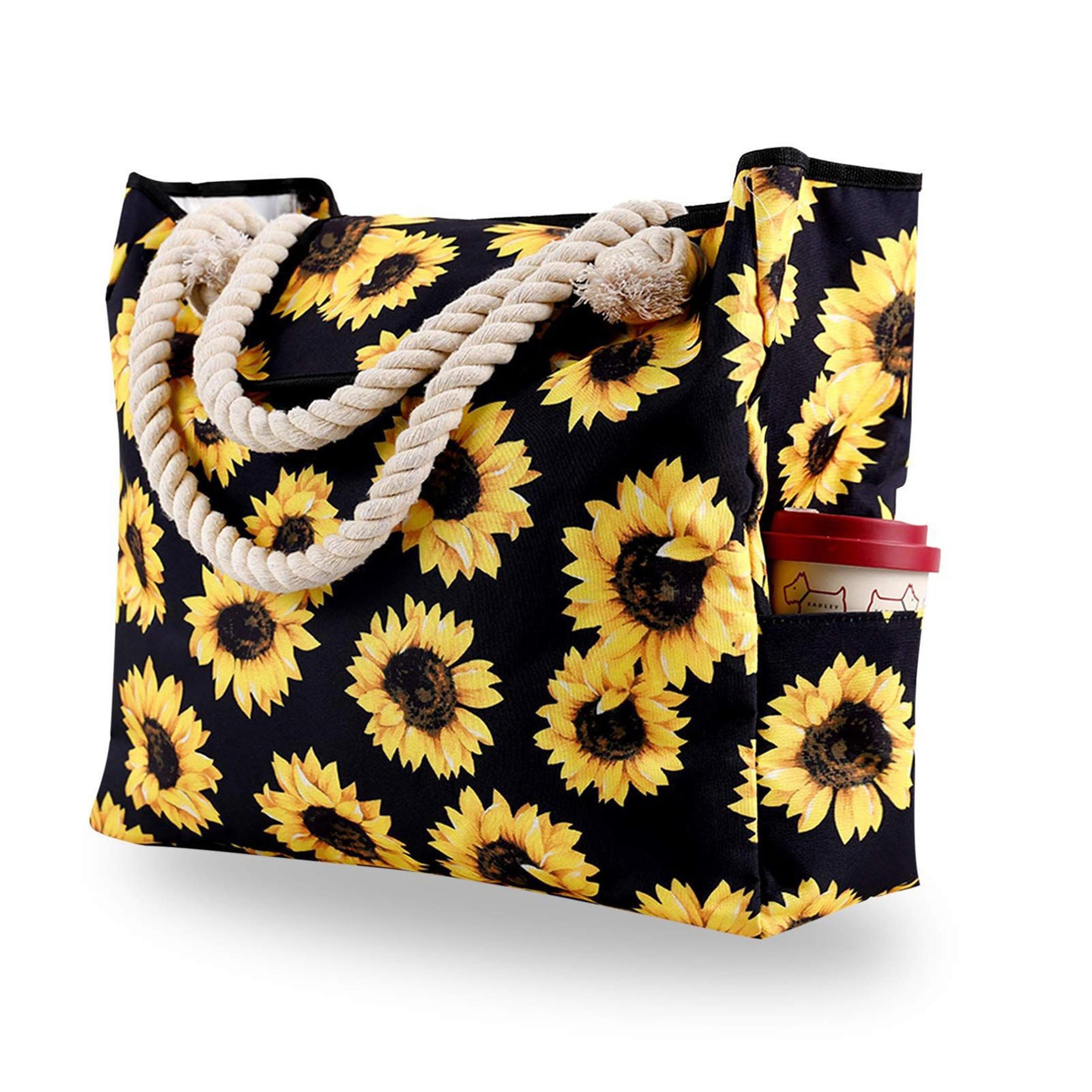 waterproof striped beach tote bag for women large capacity summer shoulder bag
