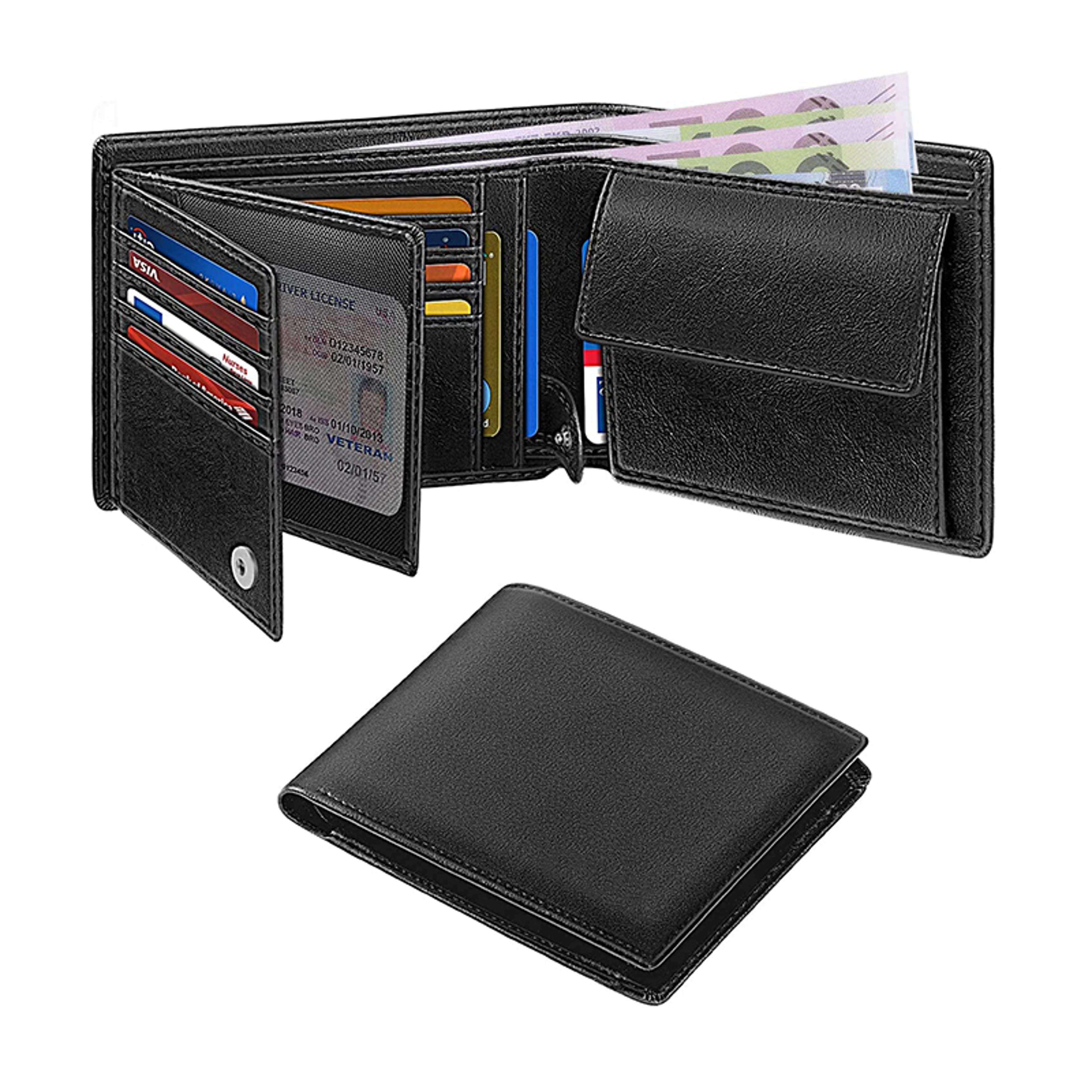 blocking slim wallet for men with card holders
