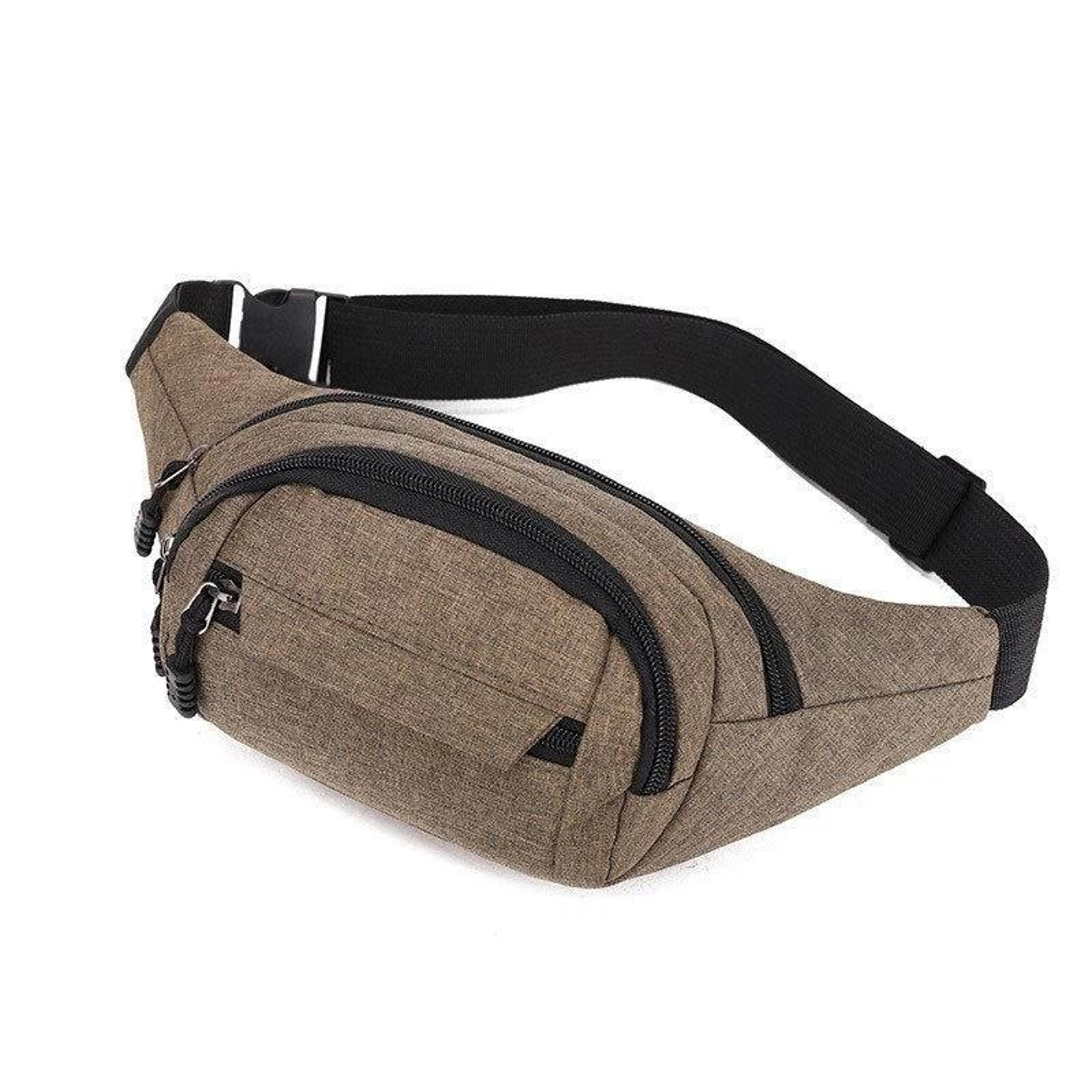 slim running waist bag with hidden pouch and running belt bag phone holder