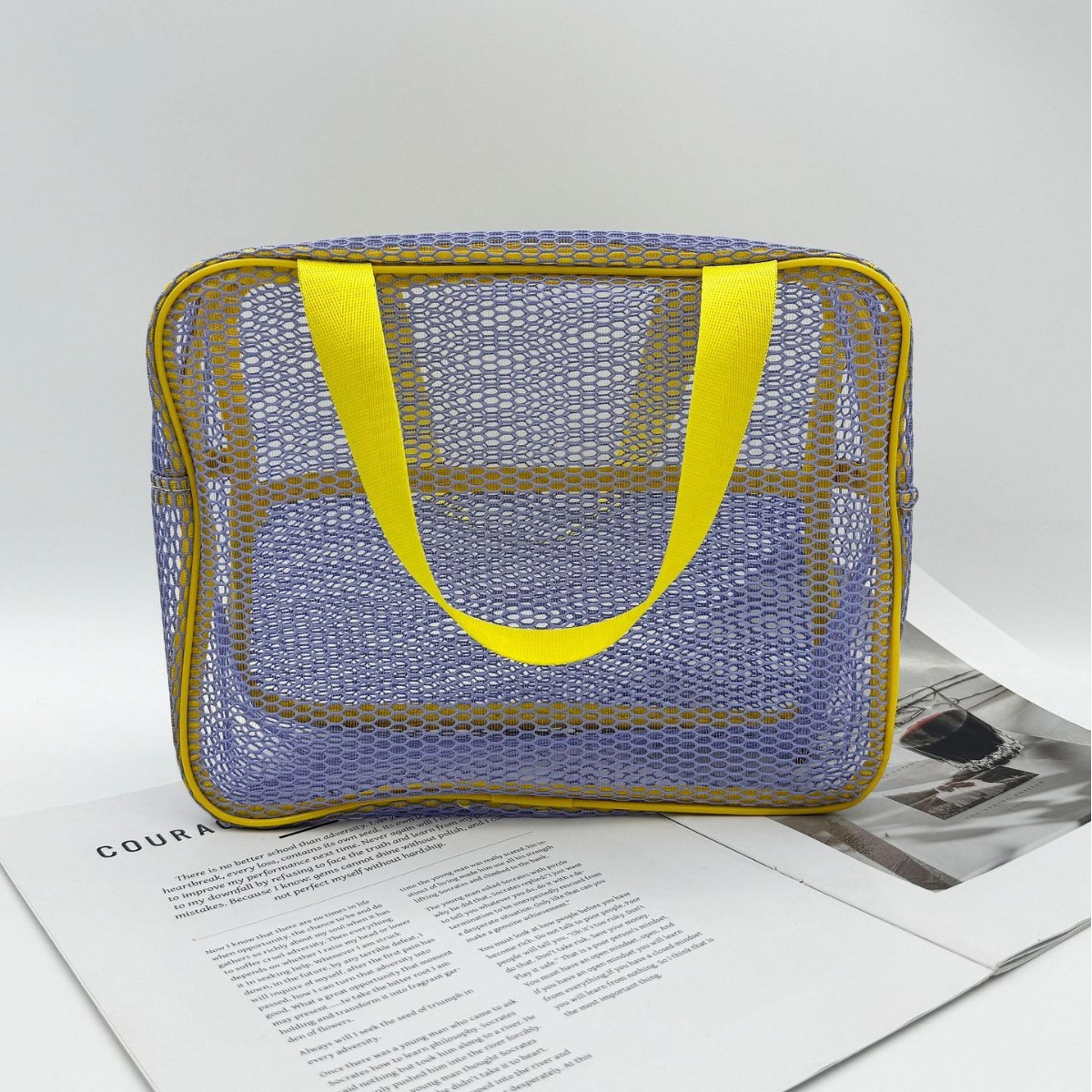 large mesh beach bag for toys, travel & outdoor sports storage