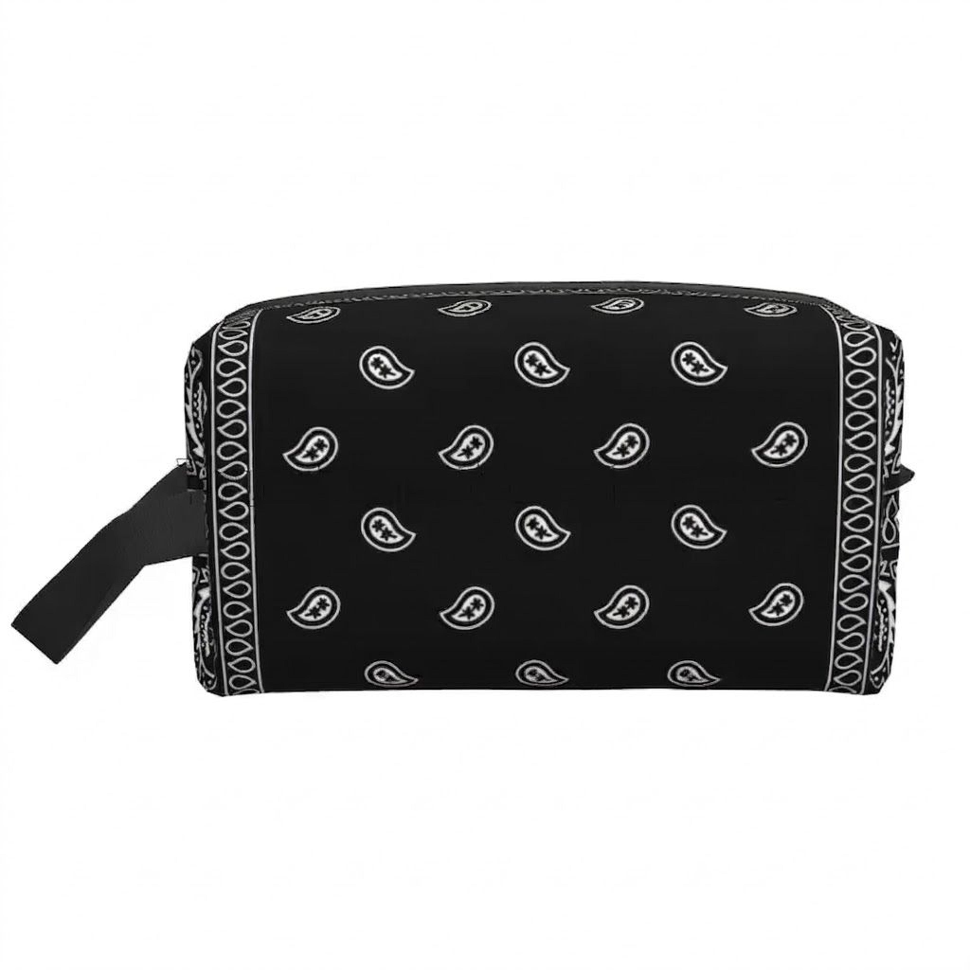 waterproof paisley makeup bag travel cosmetic pouch for women