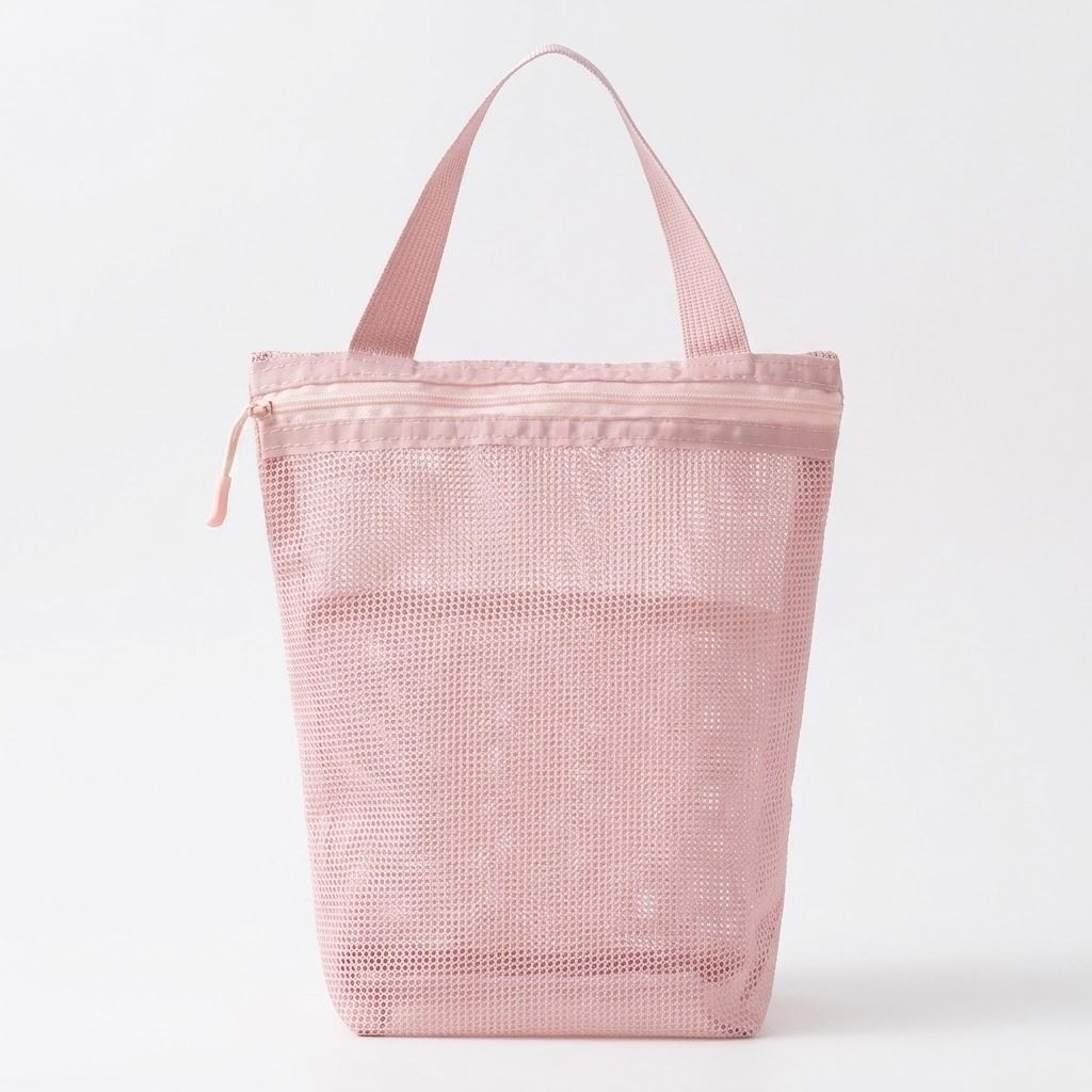 portable mesh toiletry bag large capacity travel shower organizer for men and women