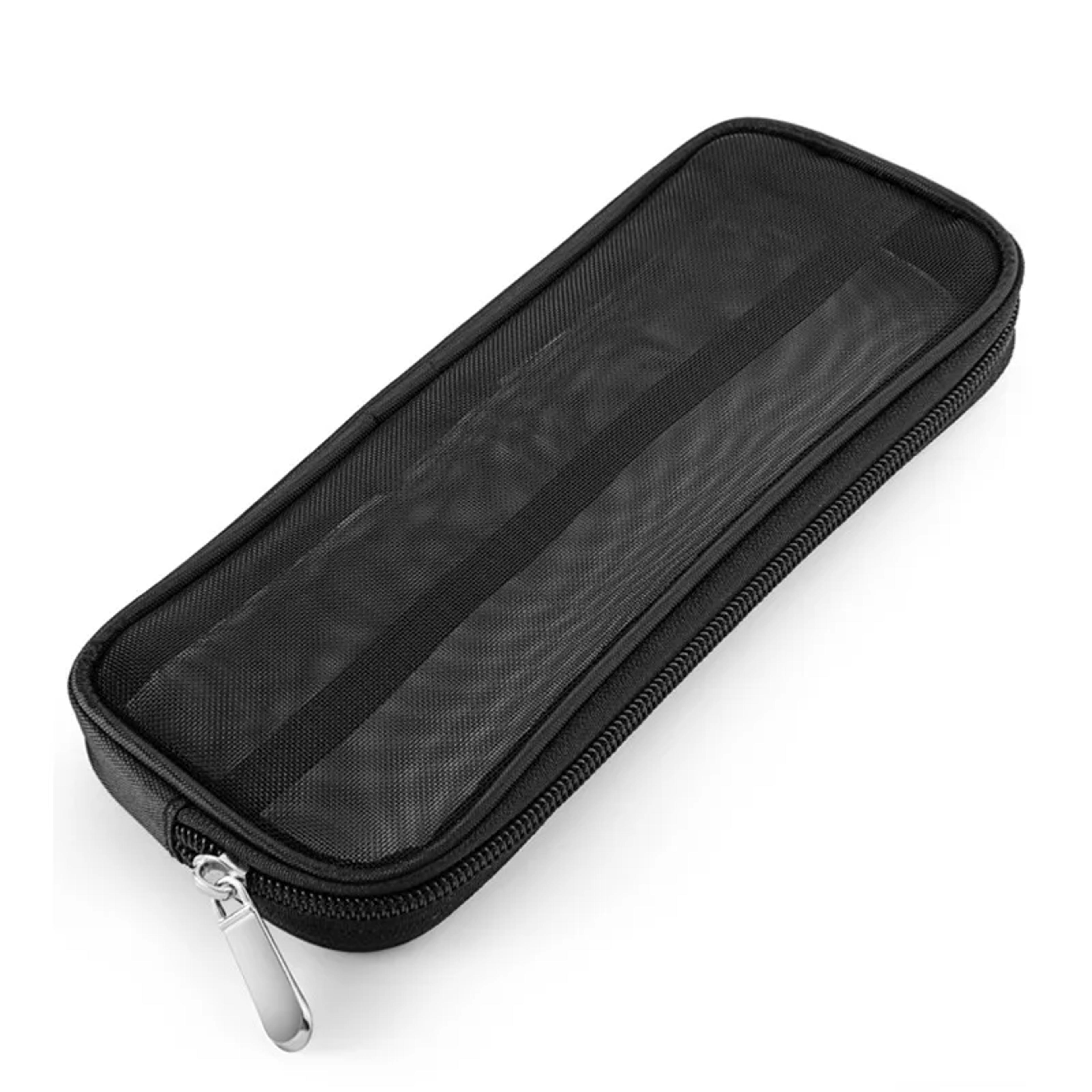 portable mesh cosmetic bag travel makeup organizer for brushes and beach essentials