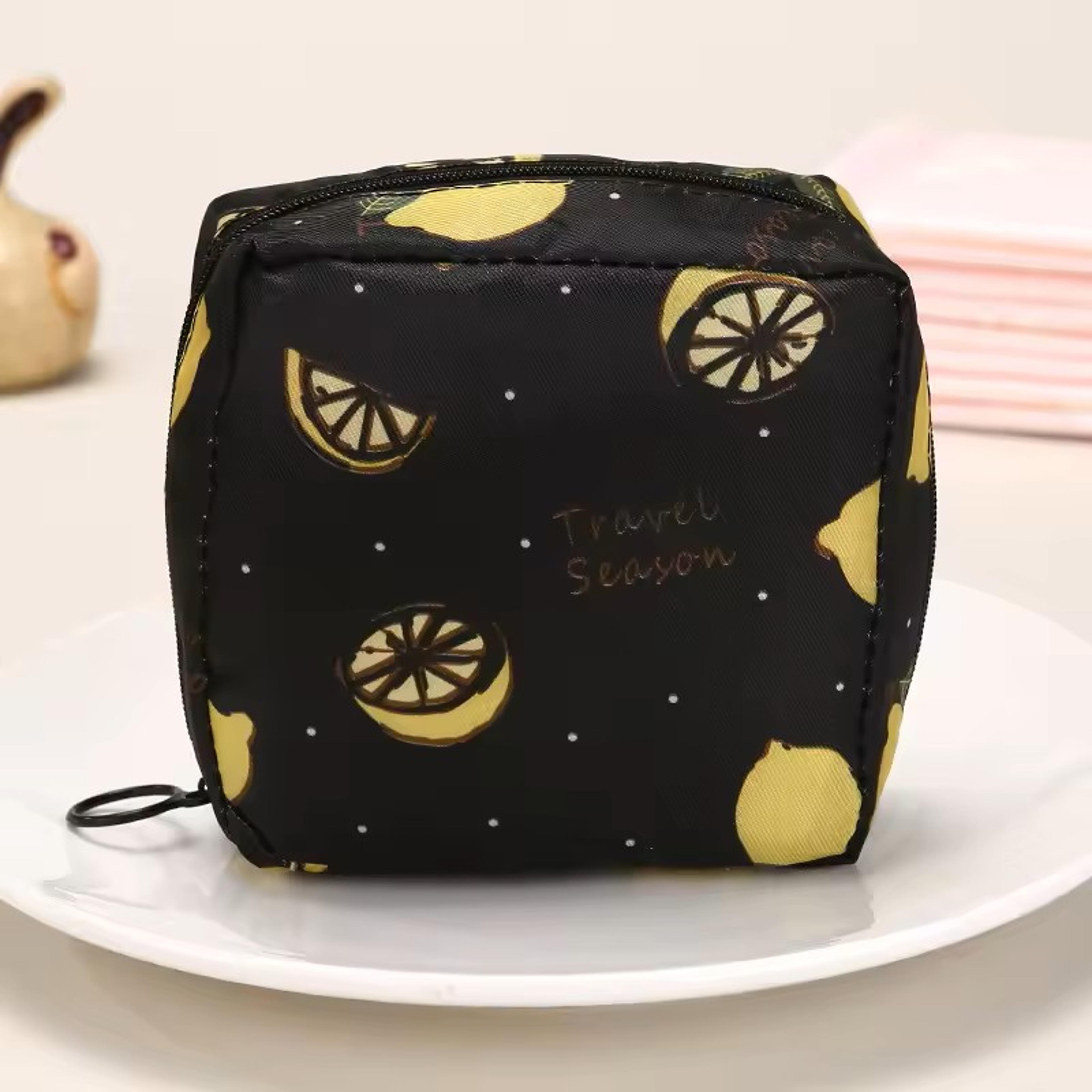 cute waterproof sanitary pad pouch, portable tampon storage bag for girls