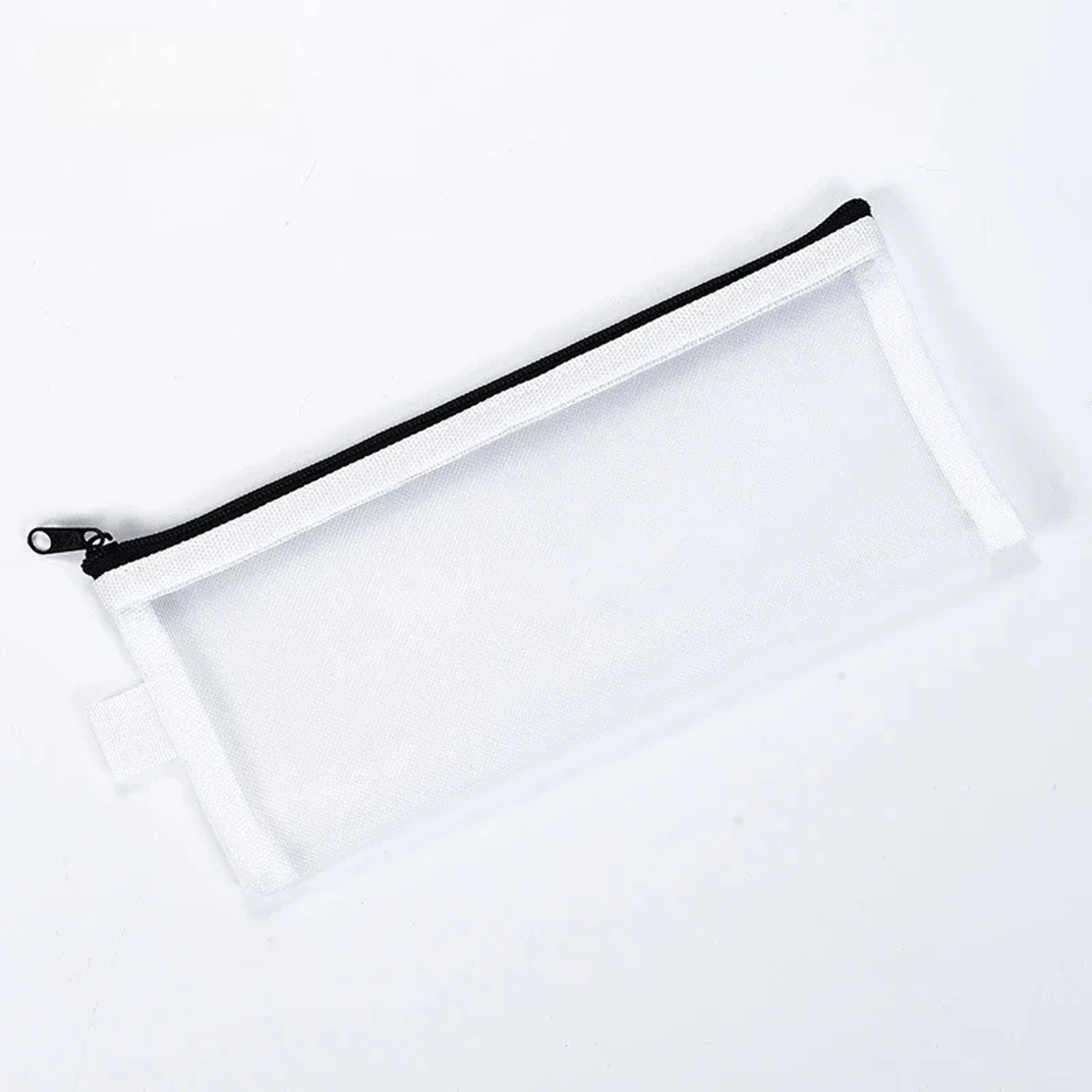 clear transparent mesh cosmetic bag for travel and daily makeup storage