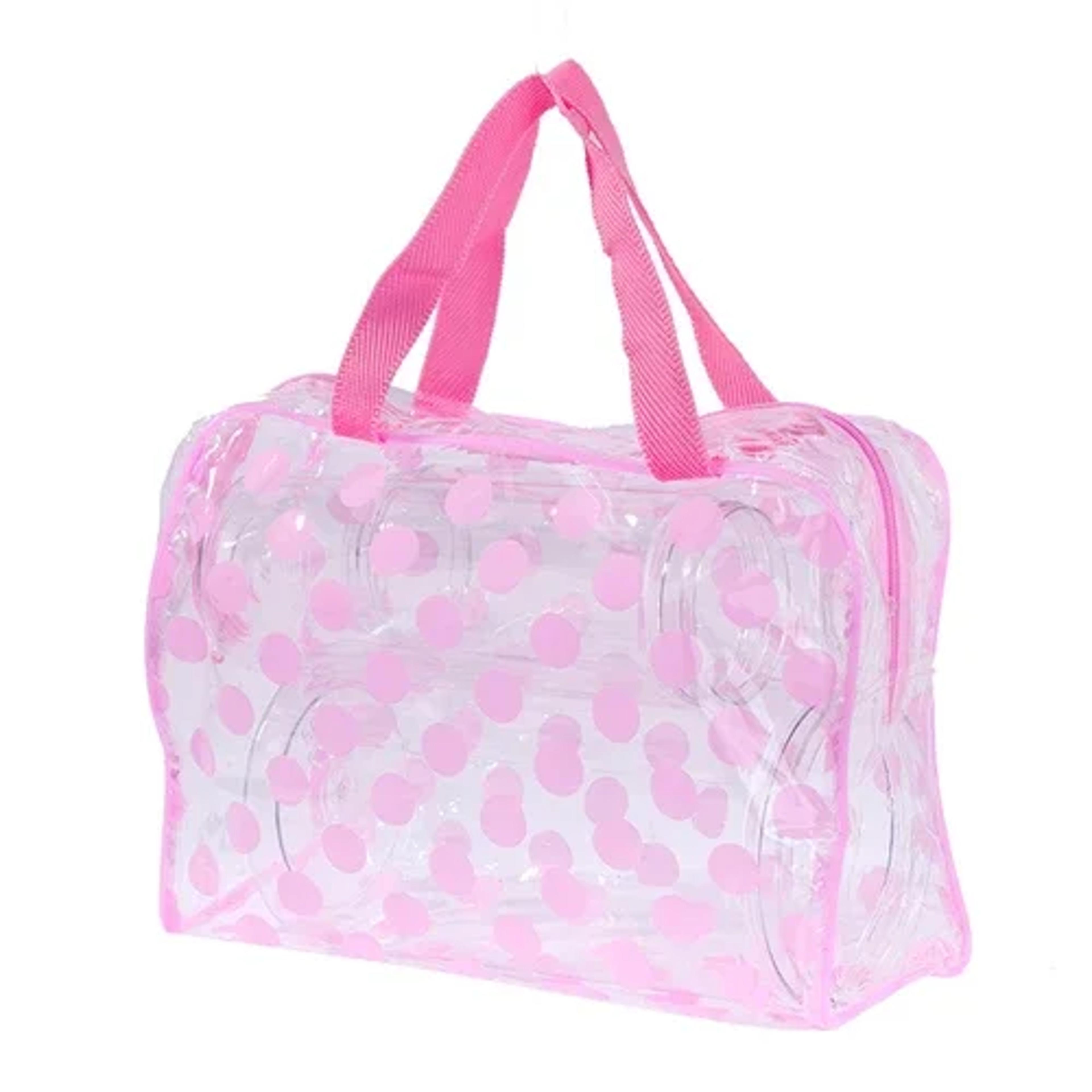 transparent cosmetic bag waterproof makeup pouch for travel toiletries