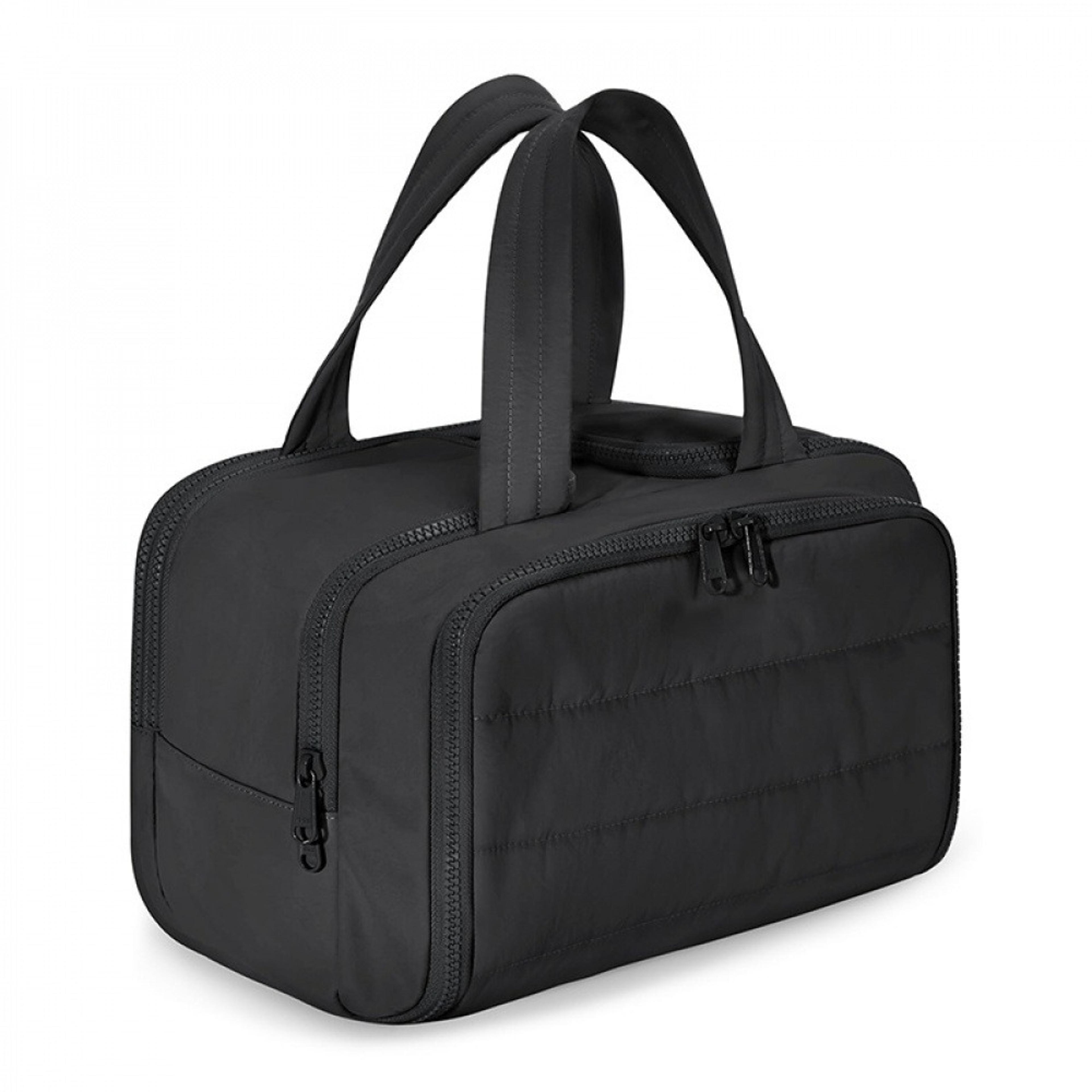 fluffy large capacity cosmetic bag portable toiletry bag with wide opening