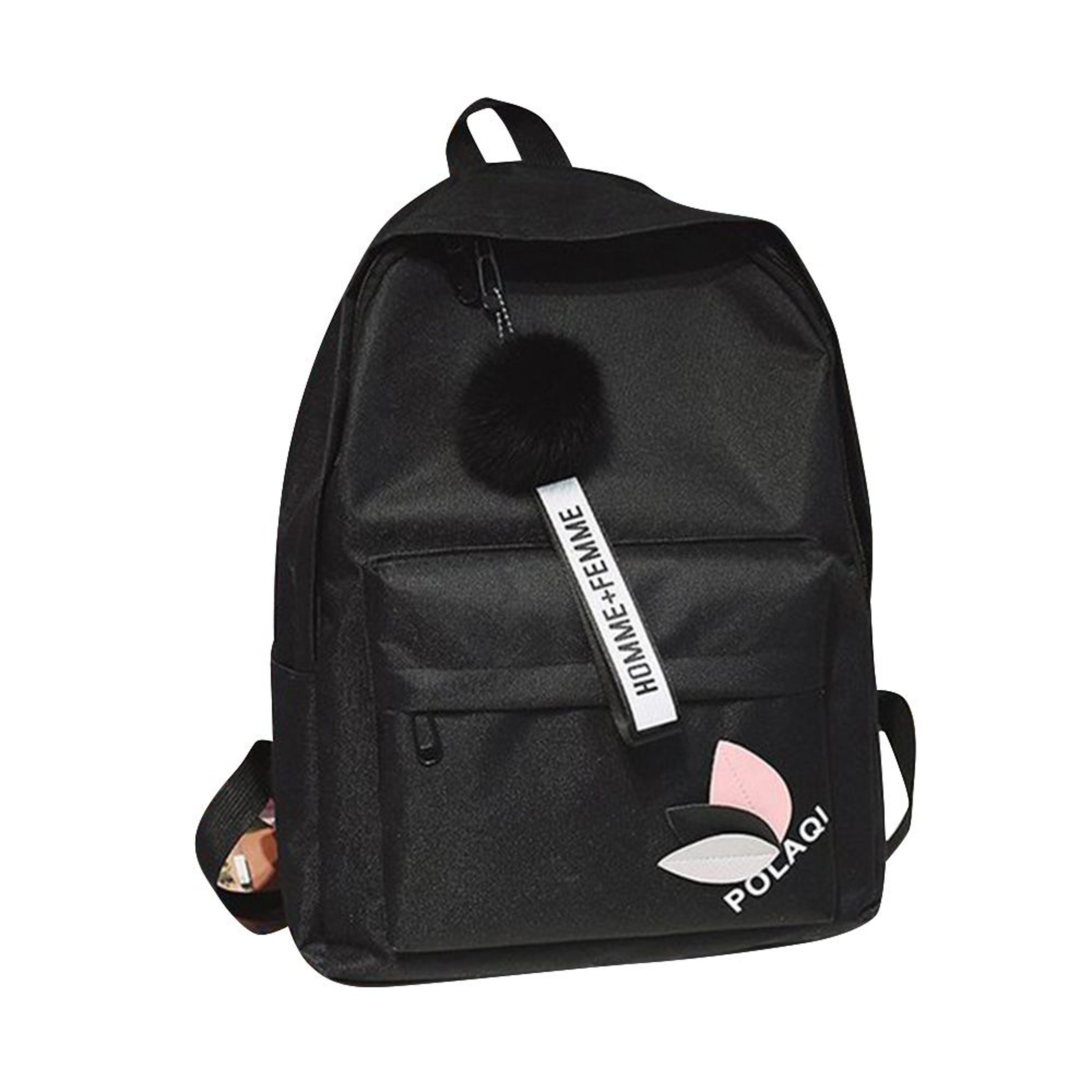 leaf print backpack large capacity women school bag