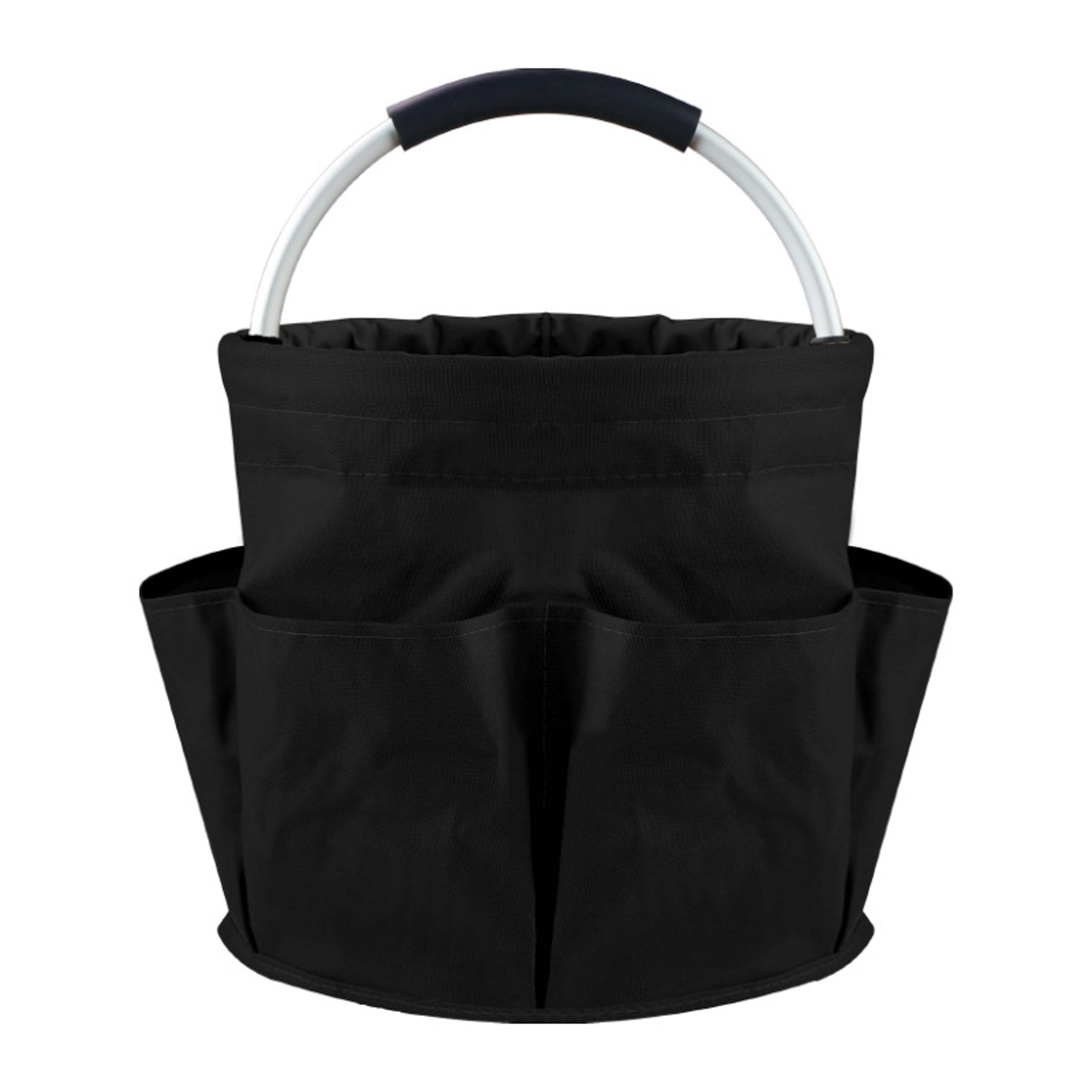 foldable cleaning caddy with handle for home, bathroom and kitchen storage