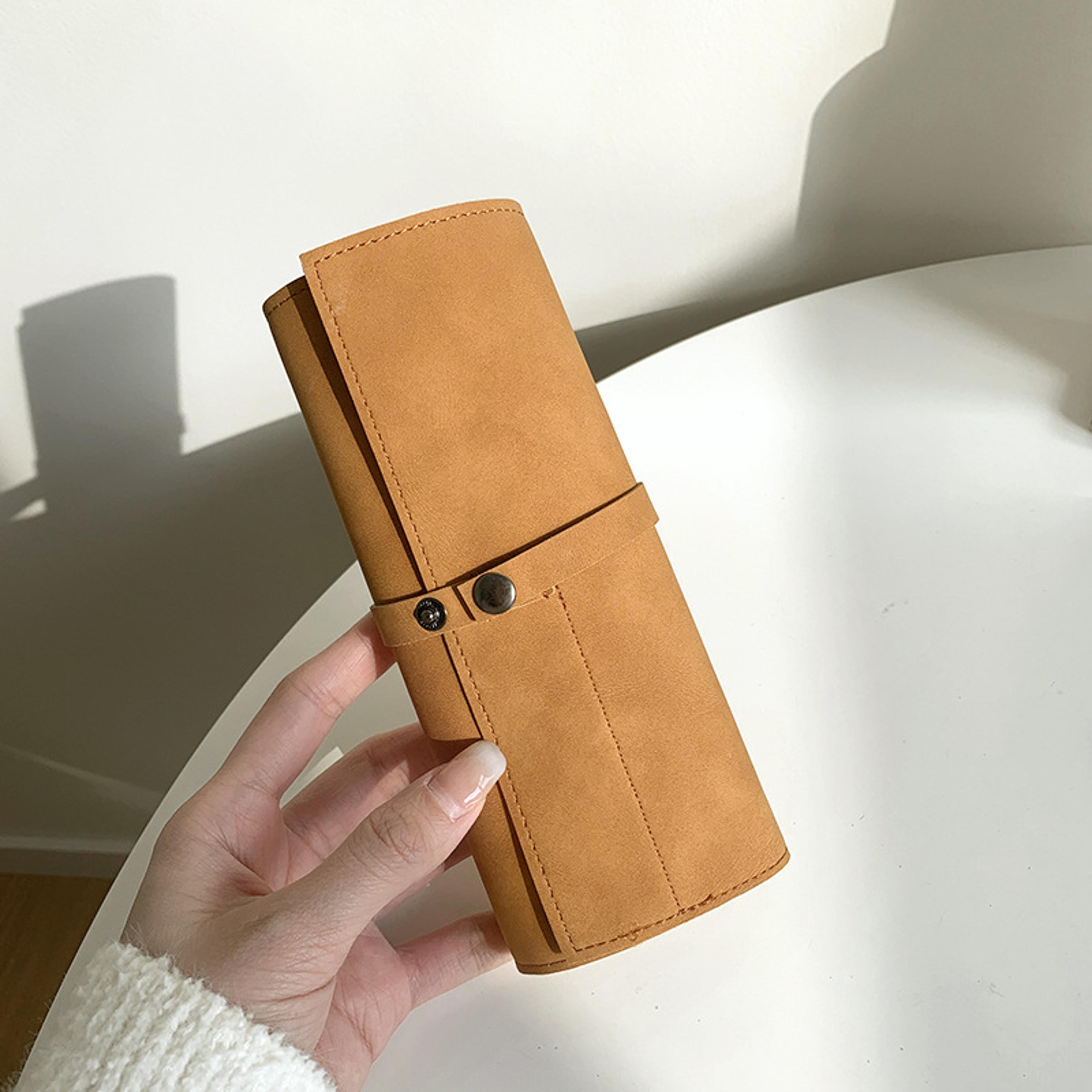 pu leather watch band roll organizer travel case