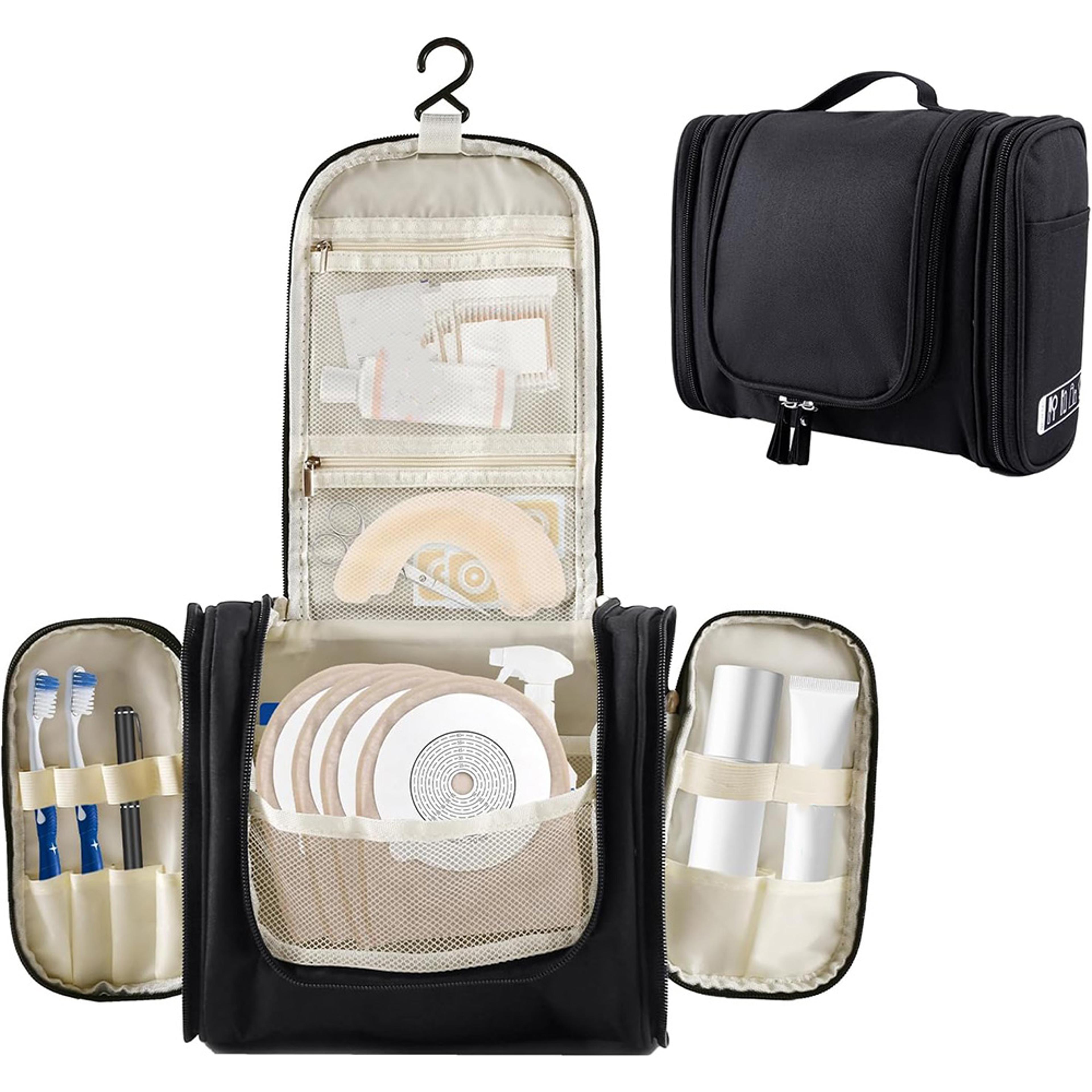 large hanging toiletry bag with hook multi pocket travel makeup organizer