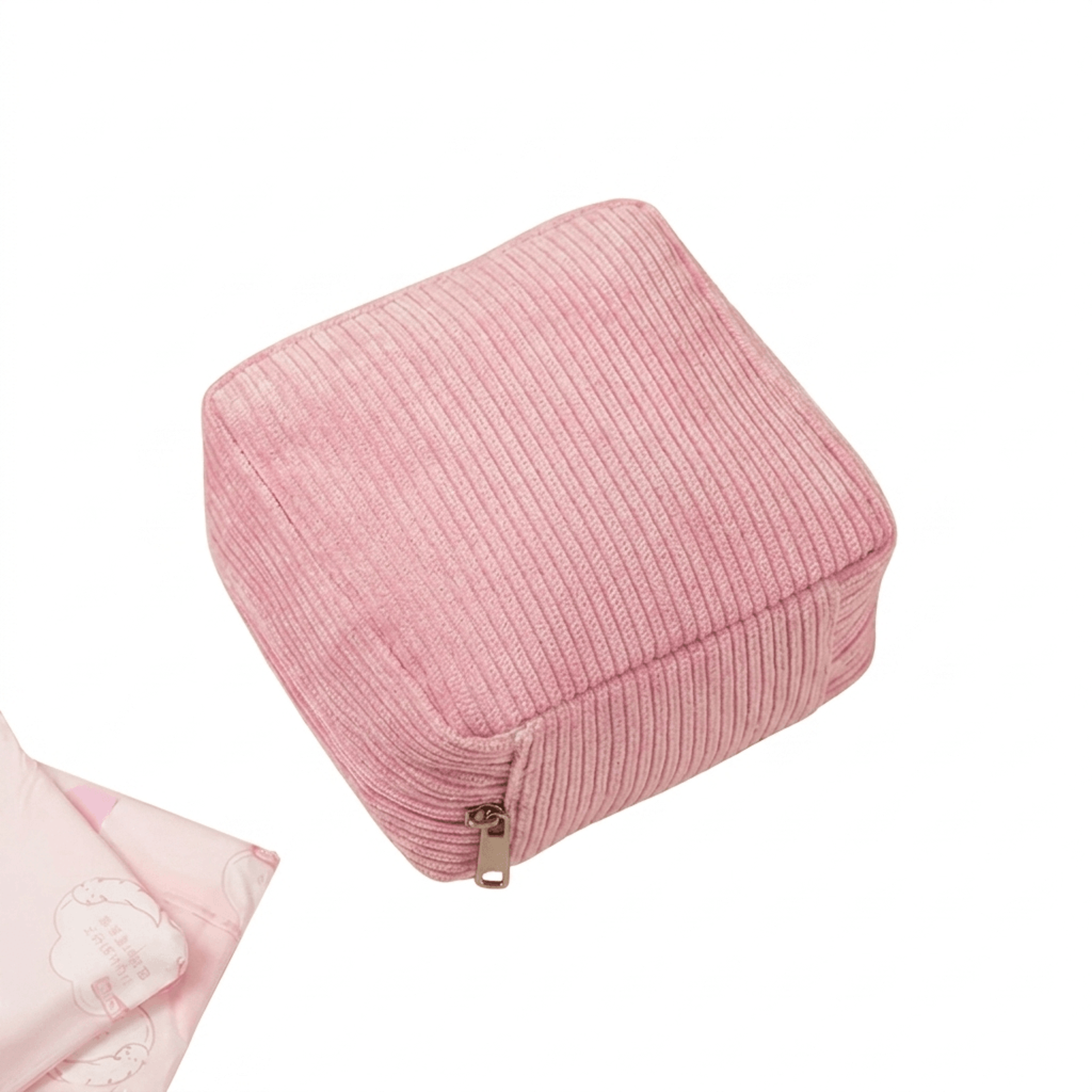 large capacity sanitary pad pouch travel makeup and cable organizer bag