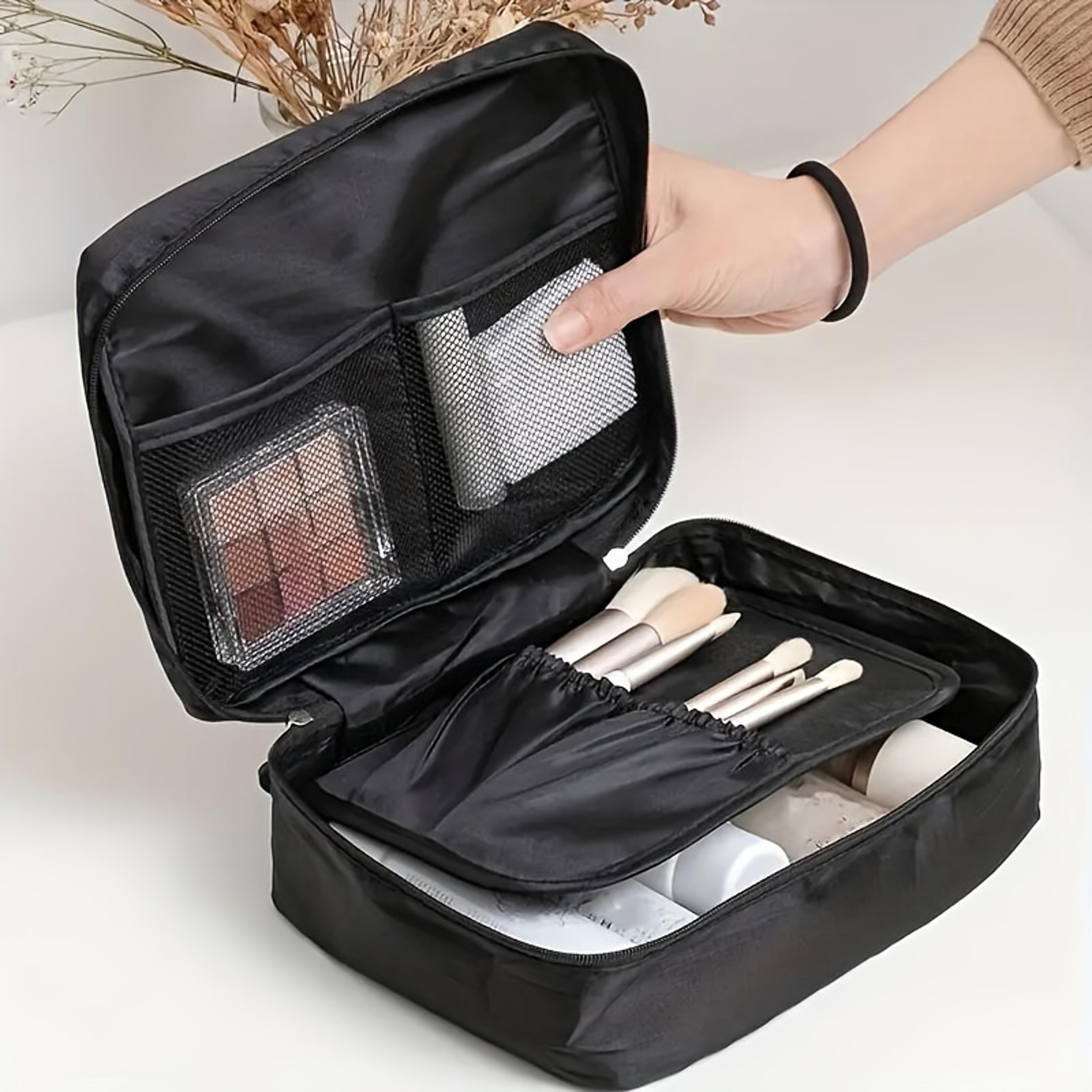 large capacity travel toiletry bag and makeup organizer pouch