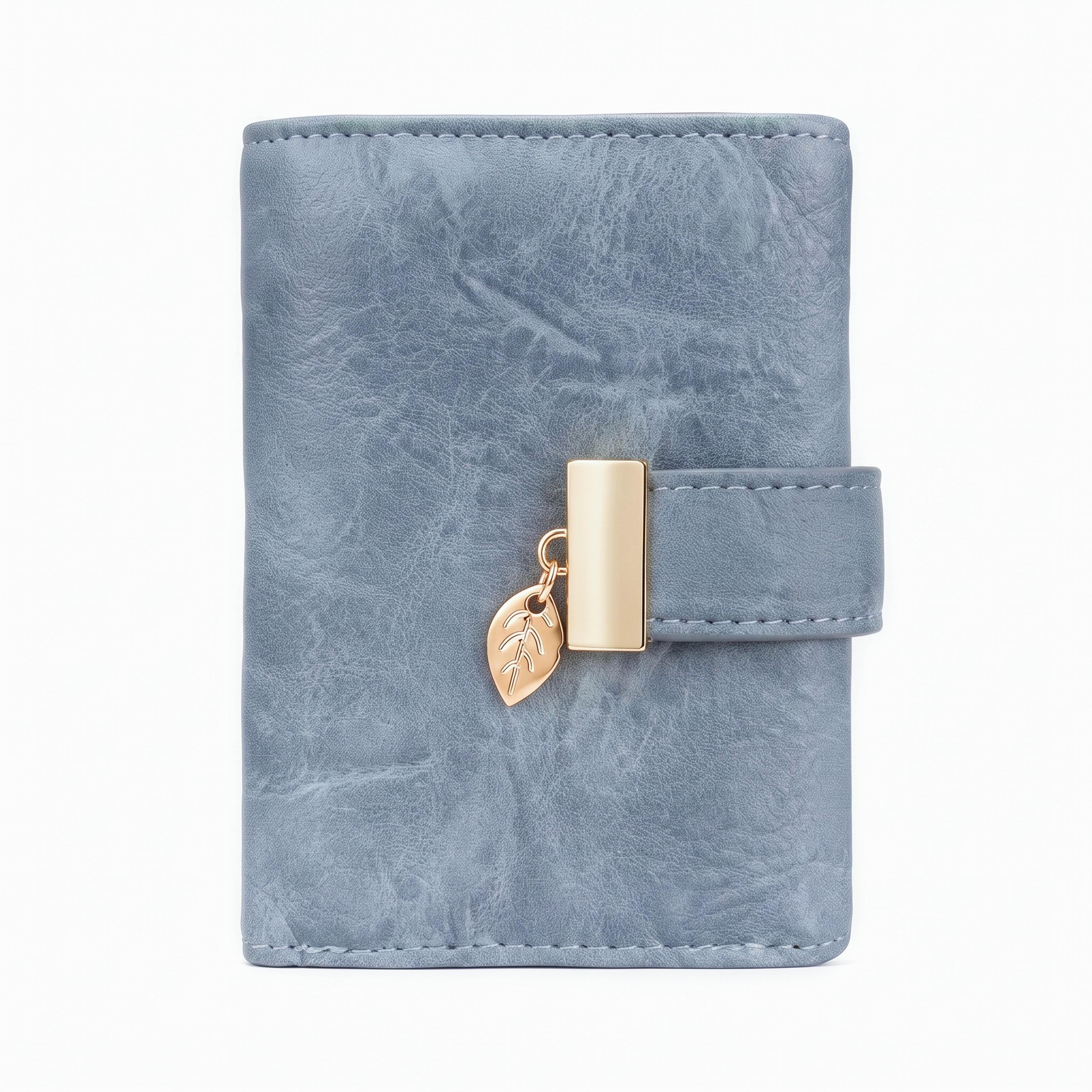 women rfid trifold wallet with zipper coin pocket