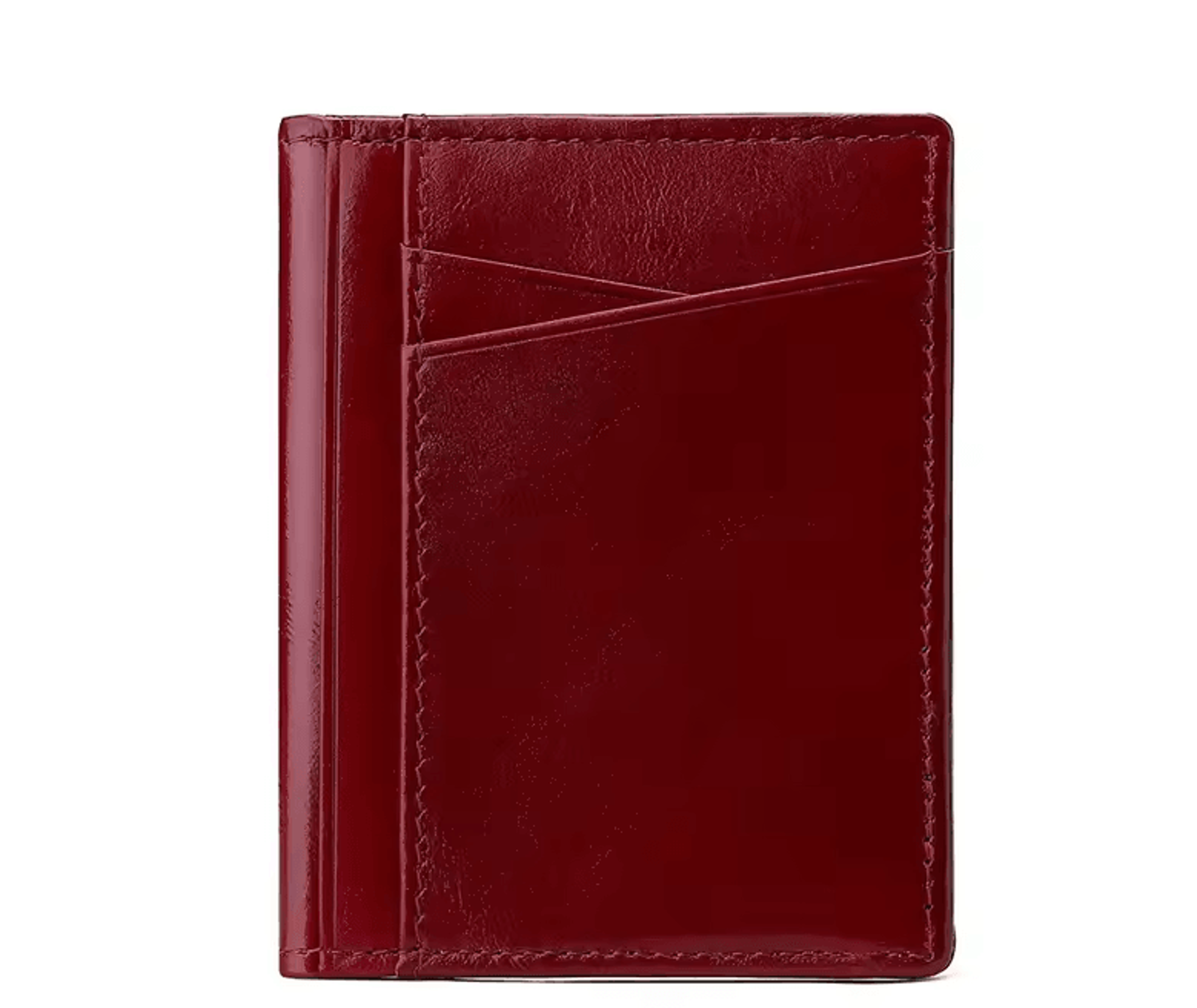 genuine leather slim rfid card holder wallet for men