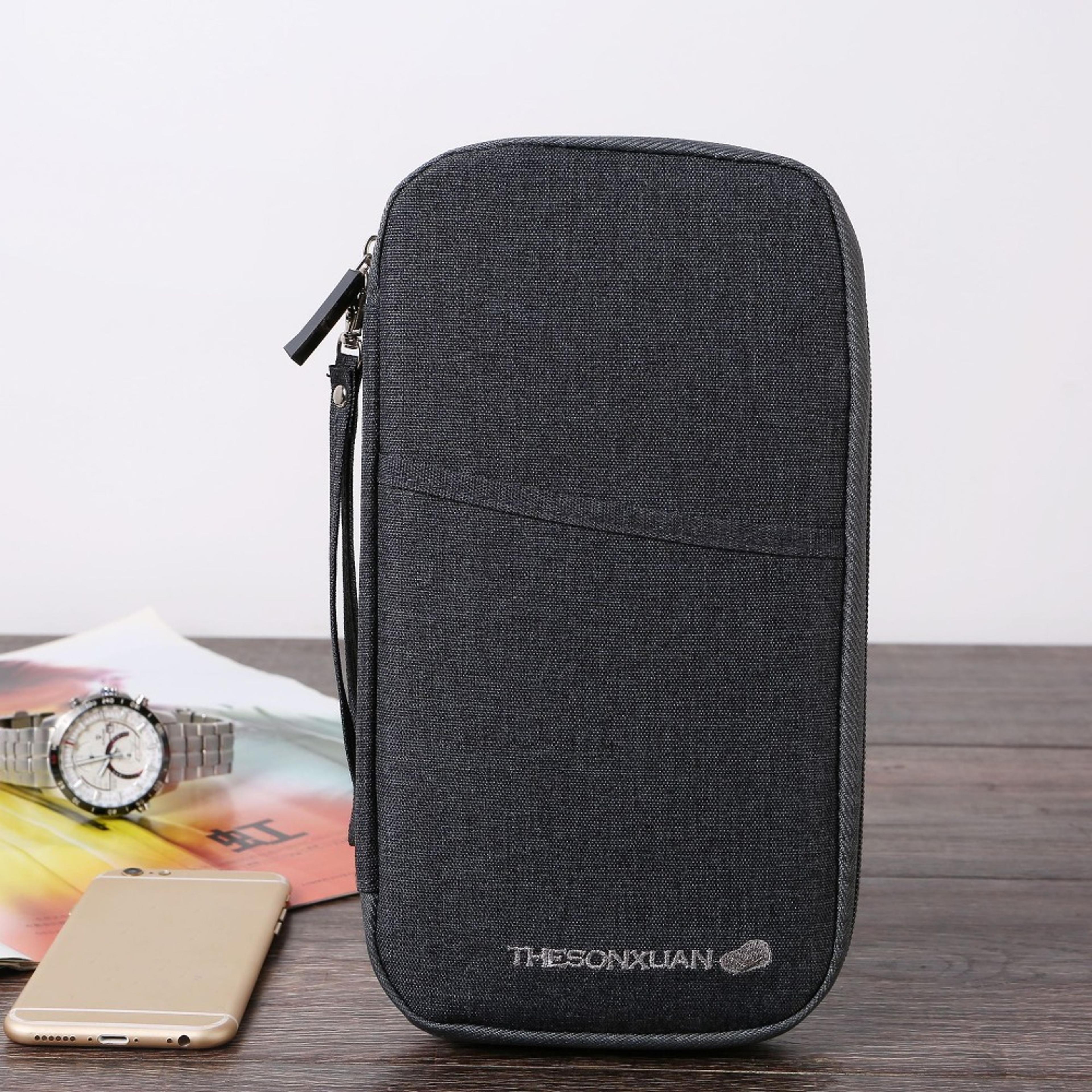 passport holder family travel document wallet for cards tickets and passports