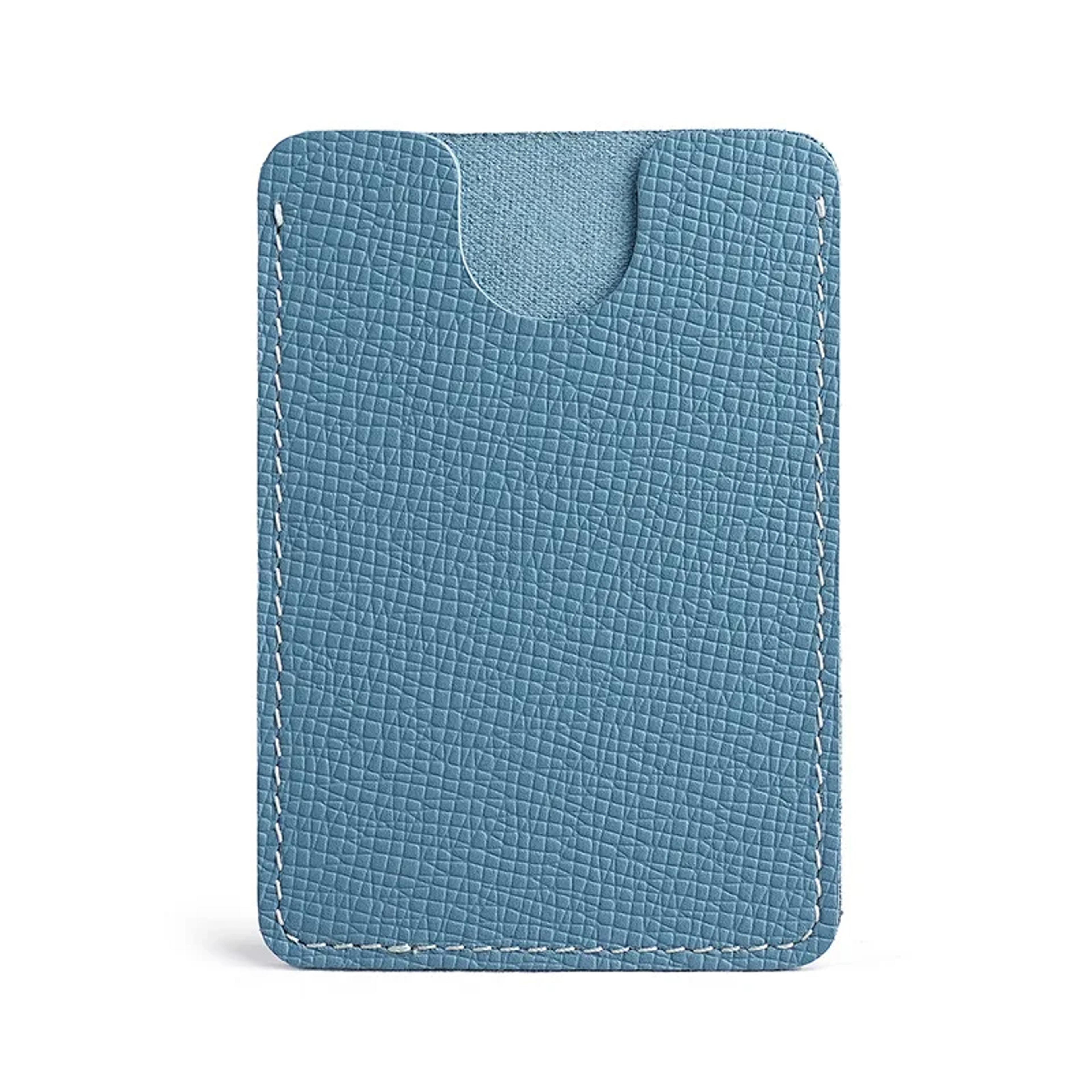 ultra thin full grain leather card holder slim mini wallet for men and women
