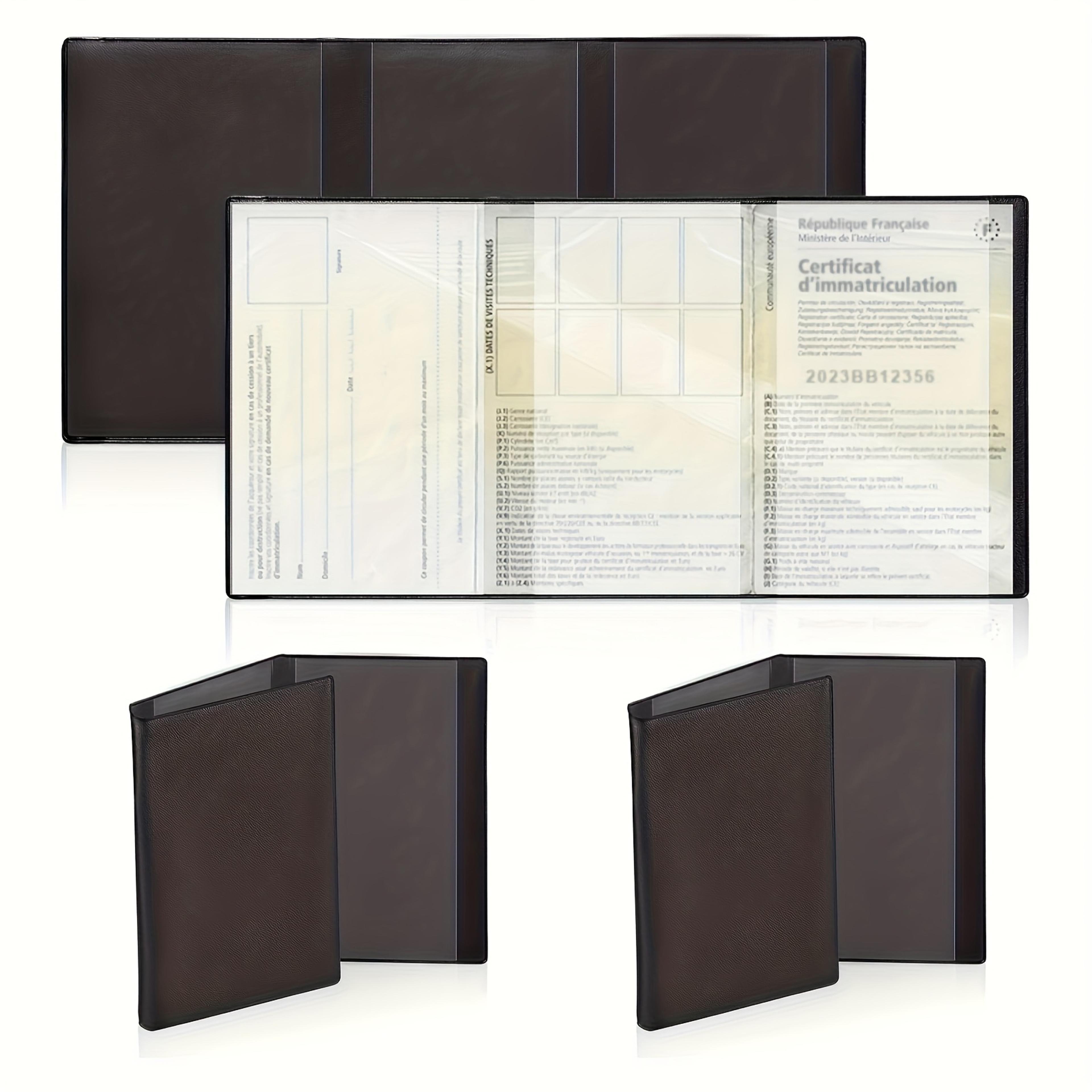 black car document holder registration card pouch for insurance and certificates