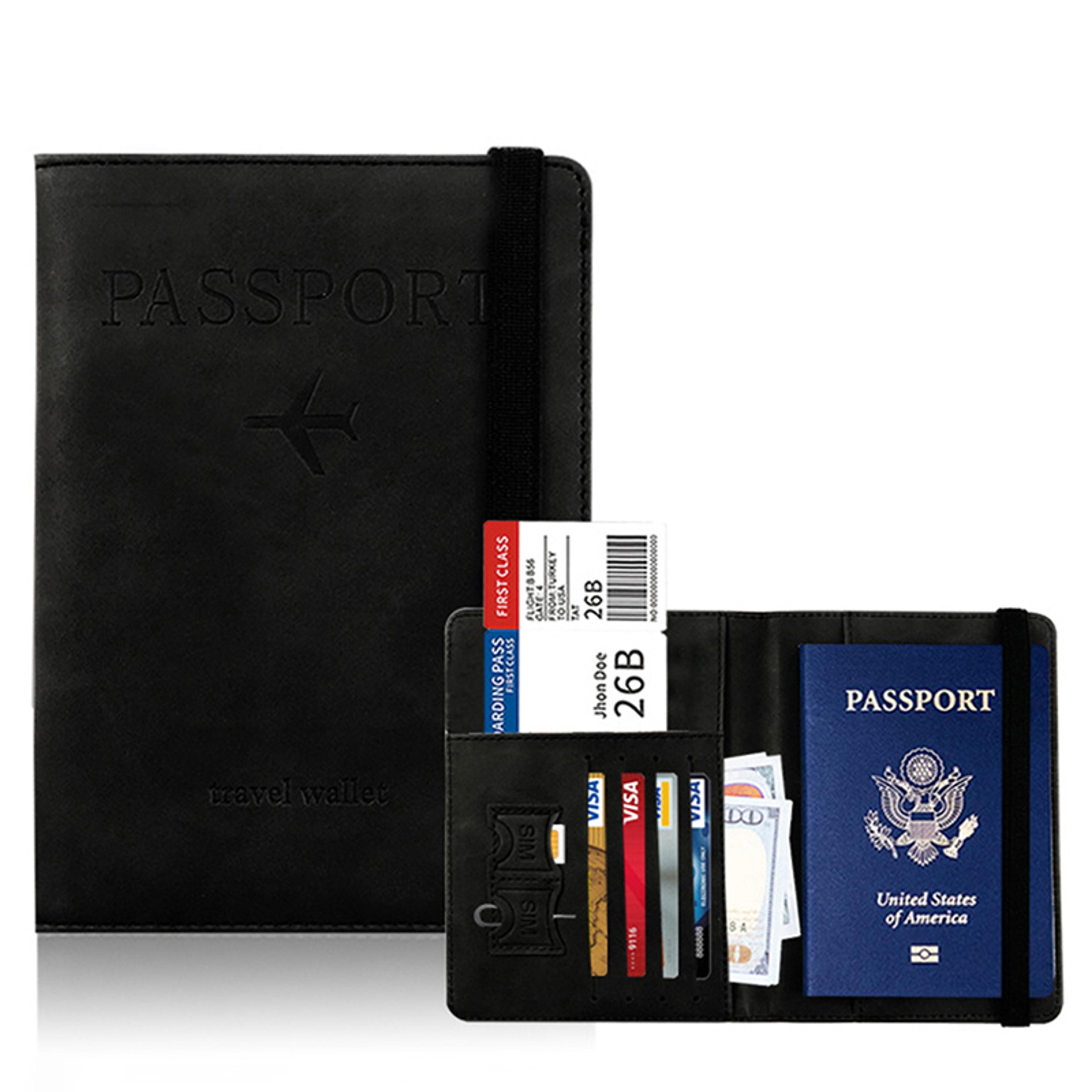 passport holder waterproof travel document organizer wallet